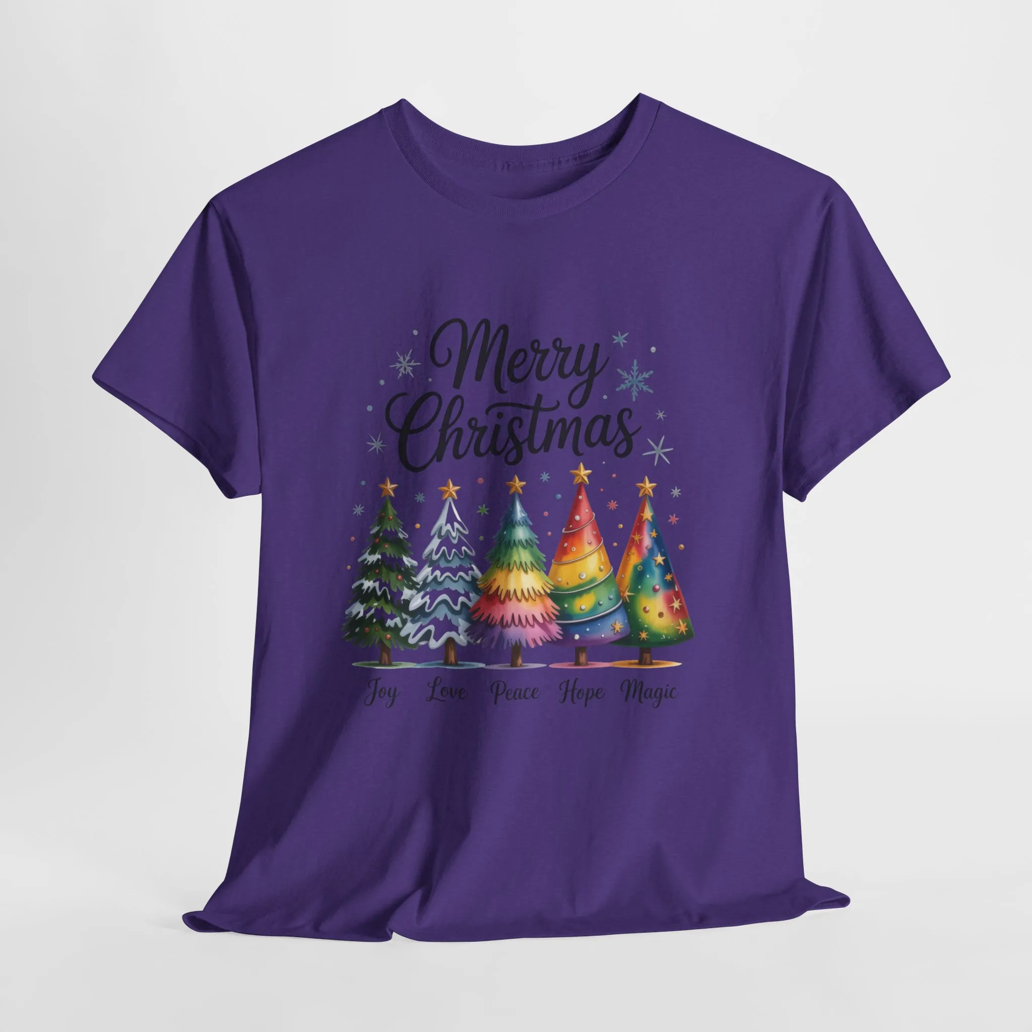 Merry Christmas Women's T-Shirt, Joy Love Peace Hope Magic Holiday Tee - Image 13