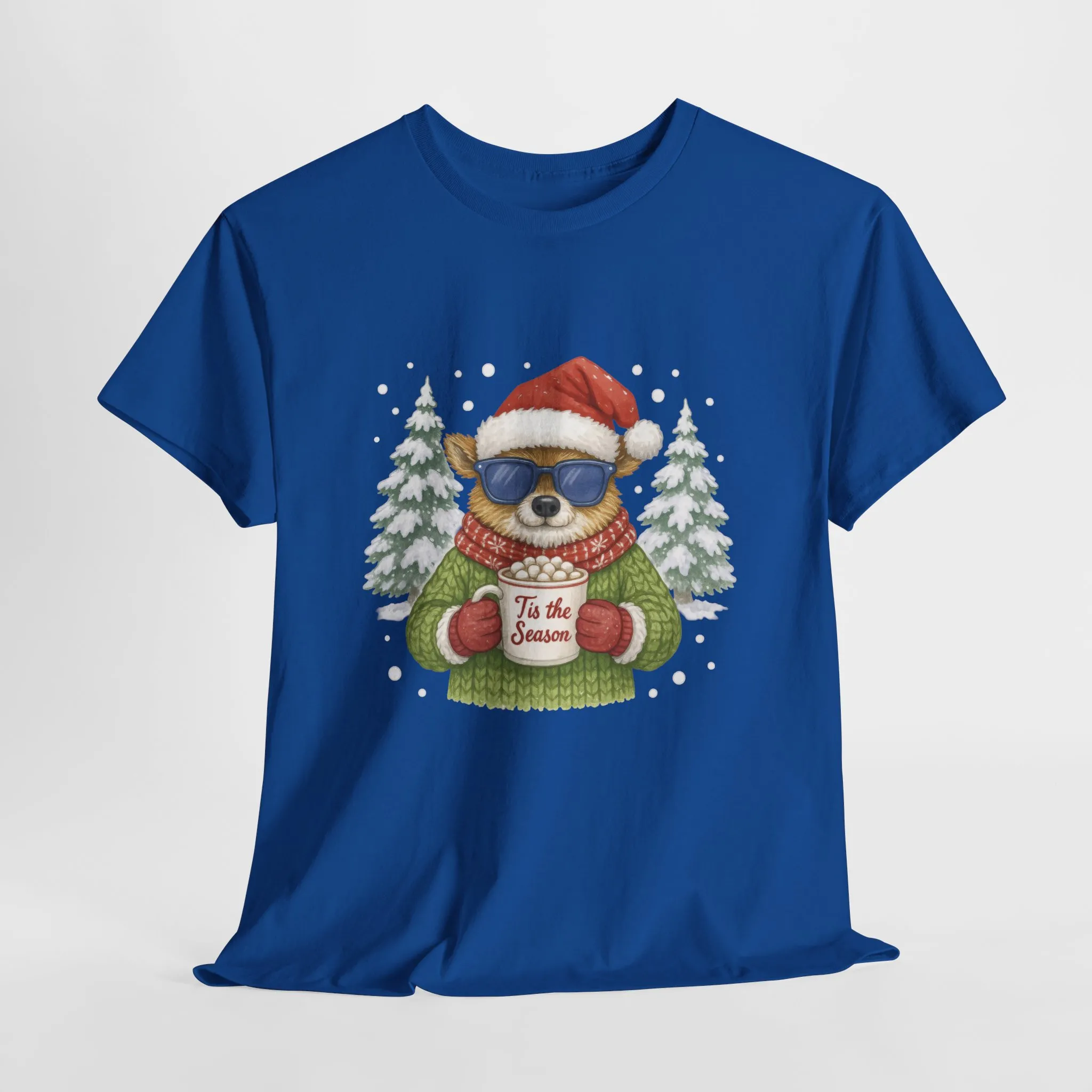 Women's Tis the Season Christmas T-Shirt, Cool Reindeer Holiday Tee - Image 10