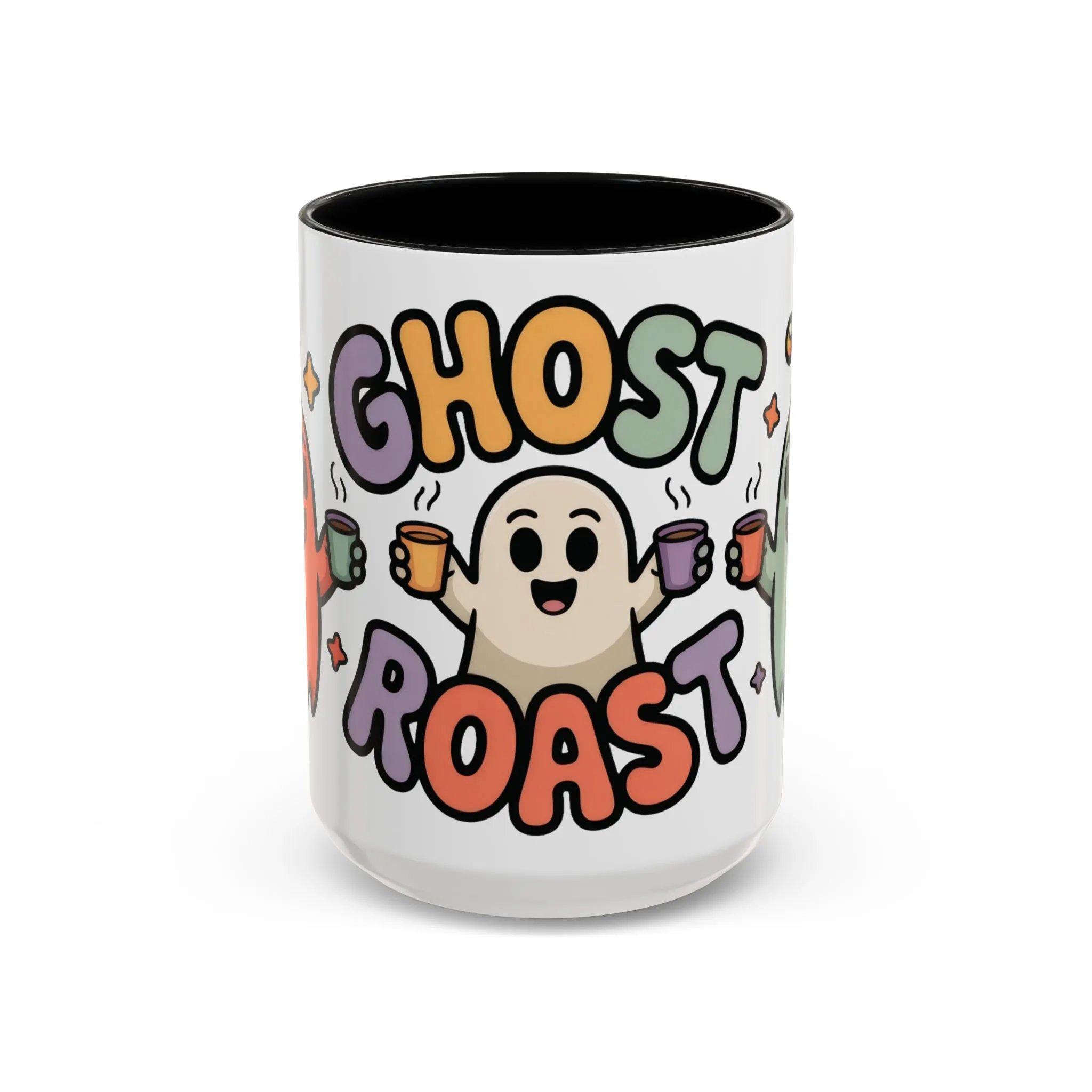 Ghost Roast Halloween Mug, Cute Spooky Coffee Cup, Kawaii Ghost Drinkware, Funny Fall Mug Gift for Coffee Lovers, Accent Coffee Mug (15oz) - Image 6