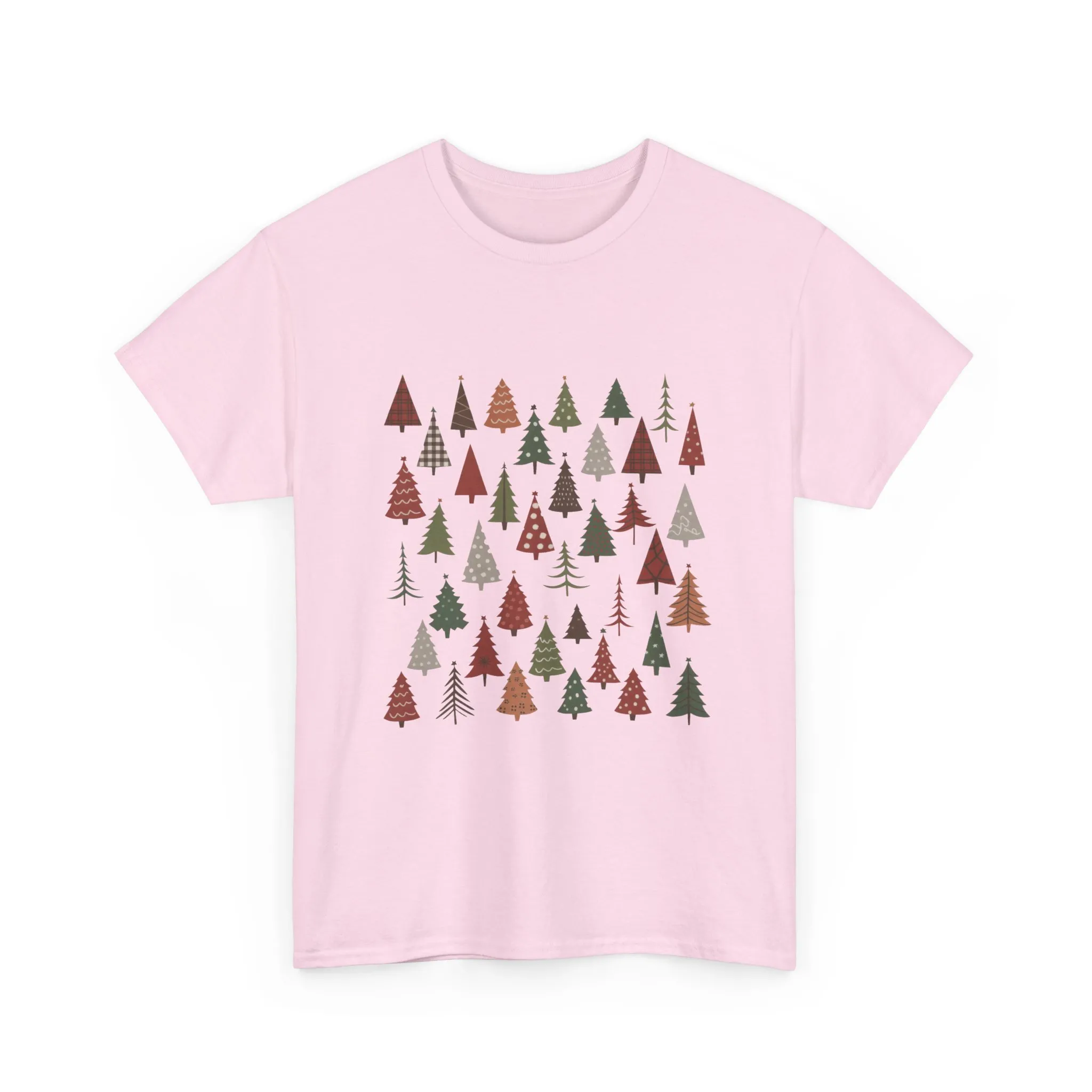 Minimal Christmas Tree T-Shirt, Boho Holiday Tee for Women - Image 16