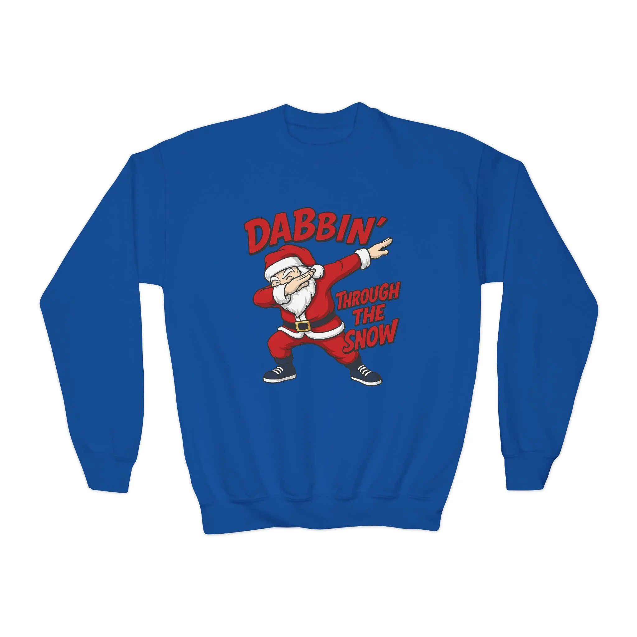 Dabbin Santa Youth Christmas Sweatshirt, Funny Holiday Jumper for Boys - Image 13