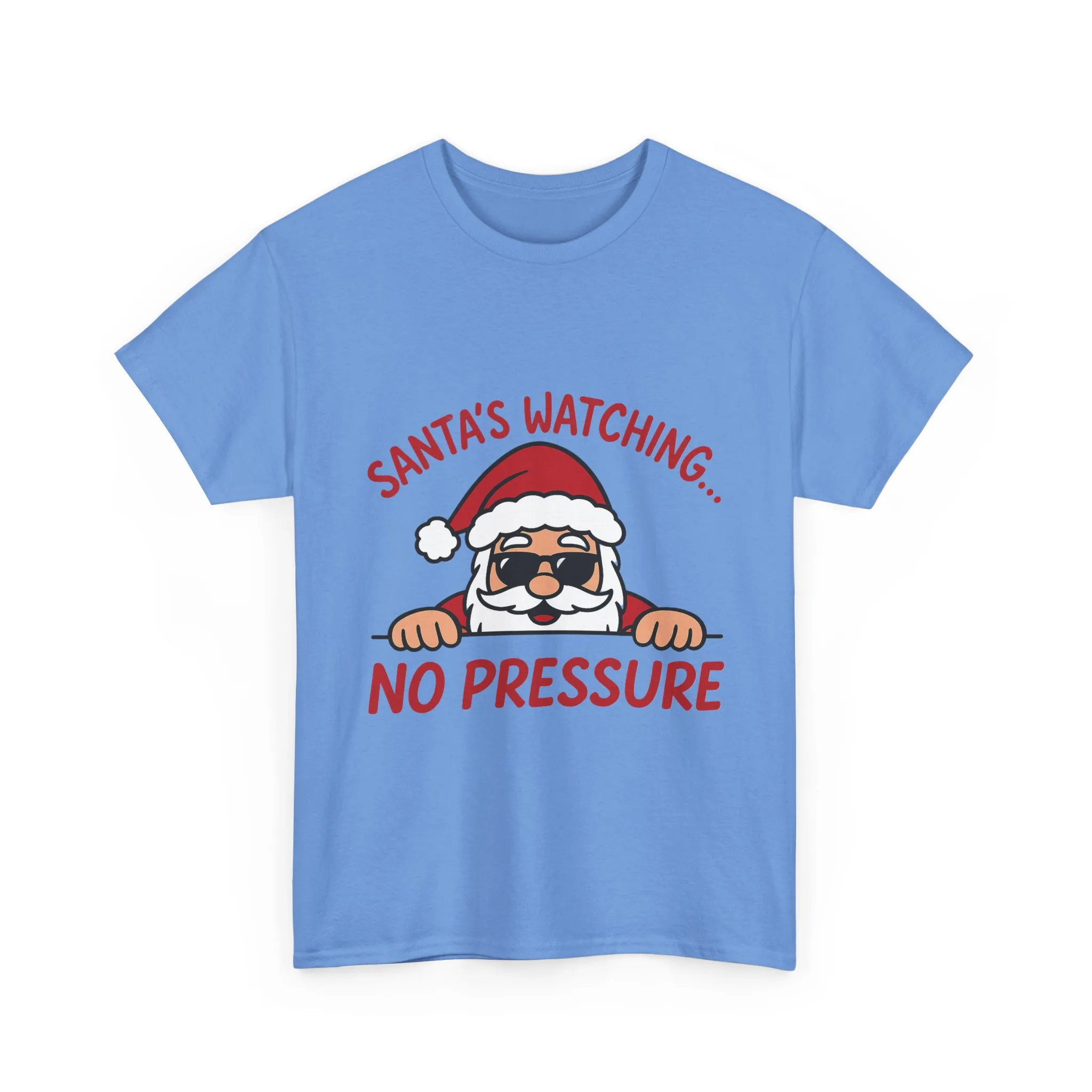 Santa's Watching No Pressure Women's Christmas T-Shirt, Funny Holiday Tee - Image 13