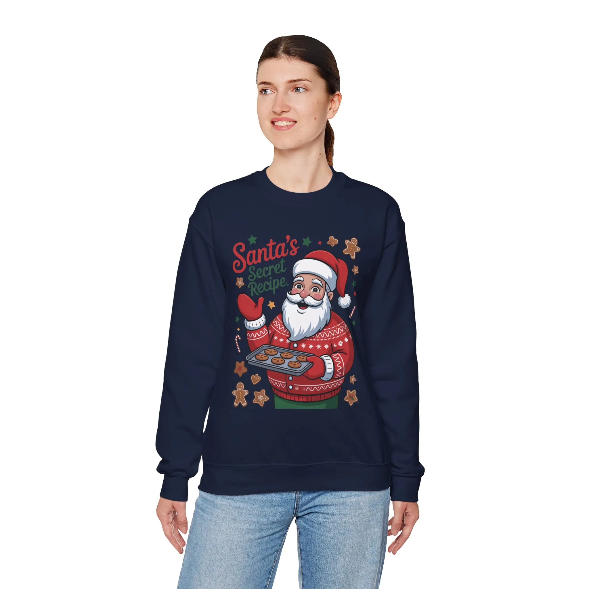 Santa's Secret Recipe Sweatshirt, Funny Christmas Baking Sweater - Image 18