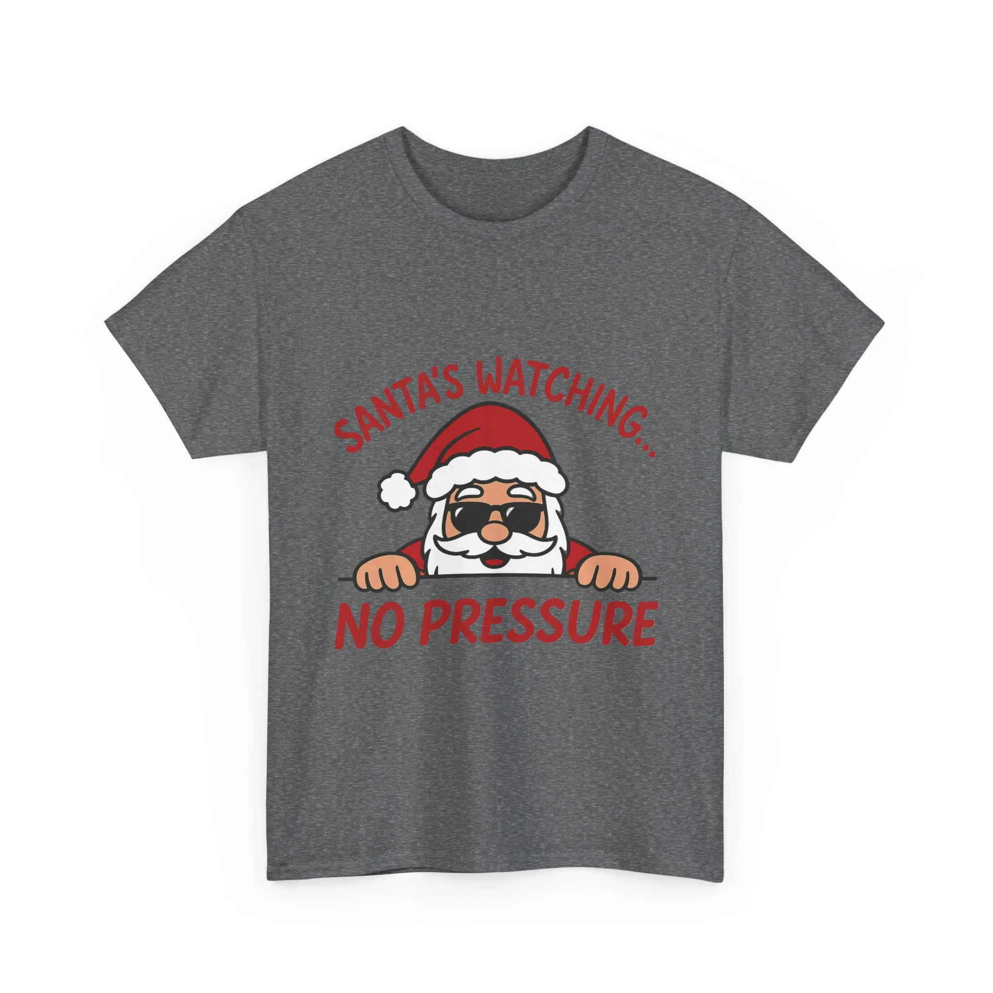 Santa's Watching No Pressure Women's Christmas T-Shirt, Funny Holiday Tee - Image 10