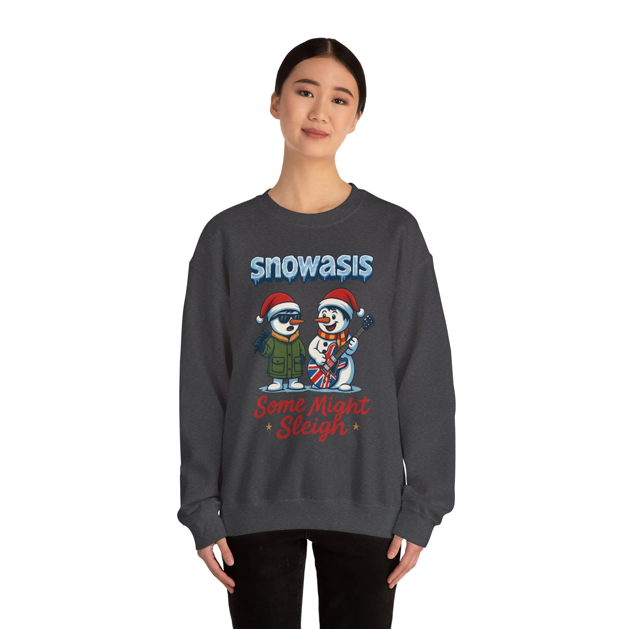 Snowasis Some Might Sleigh Women's Christmas Sweatshirt, Funny Retro Holiday Jumper - Image 14