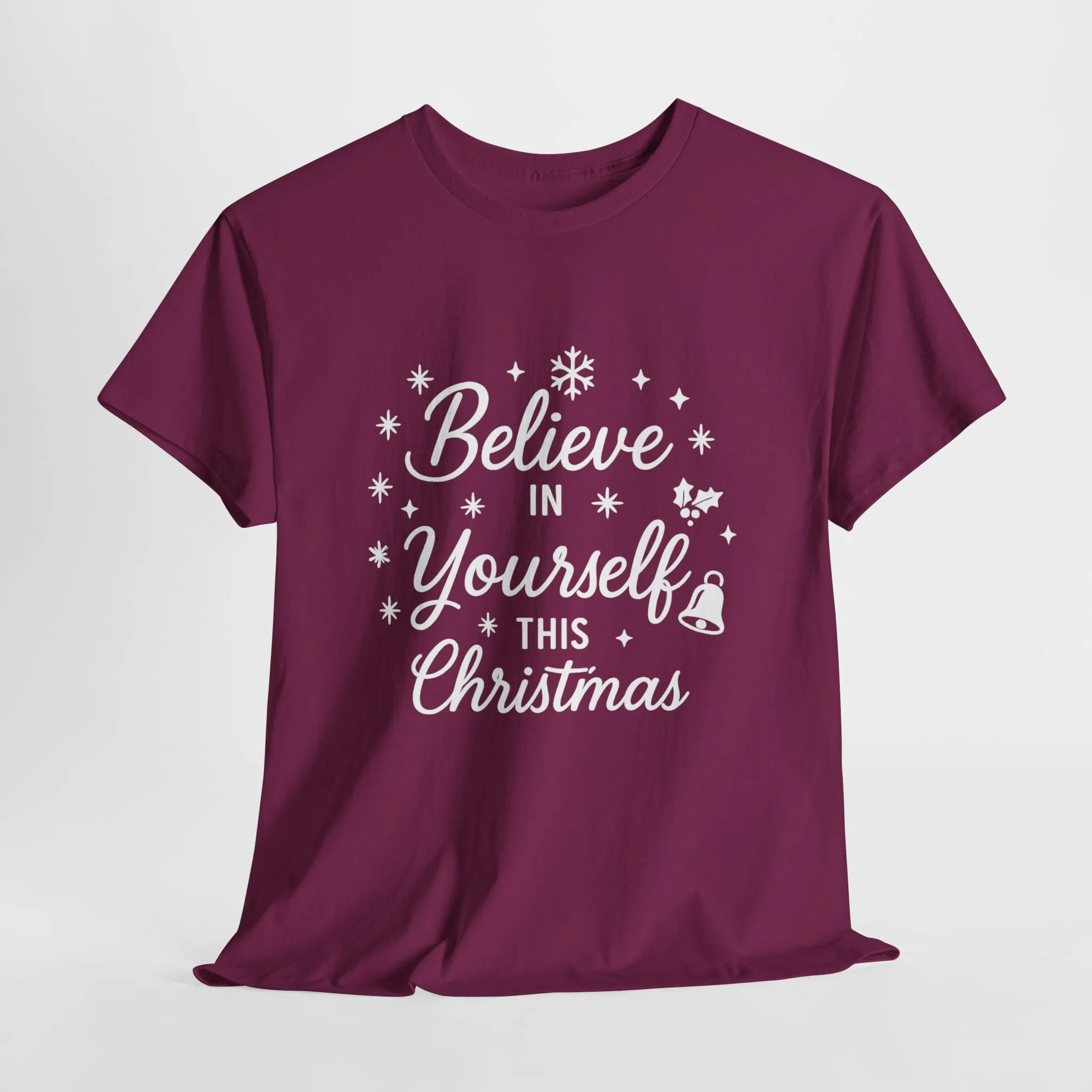 Women's Believe in the Magic Christmas Shirt, Santa Hat Holiday Tee for Women - Image 22