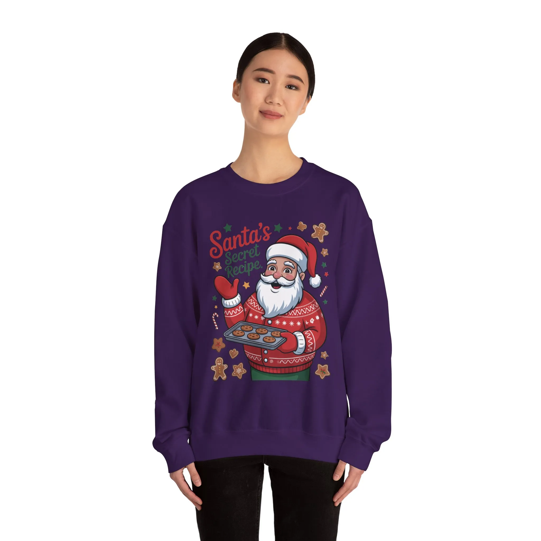 Santa's Secret Recipe Sweatshirt, Funny Christmas Baking Sweater - Image 20