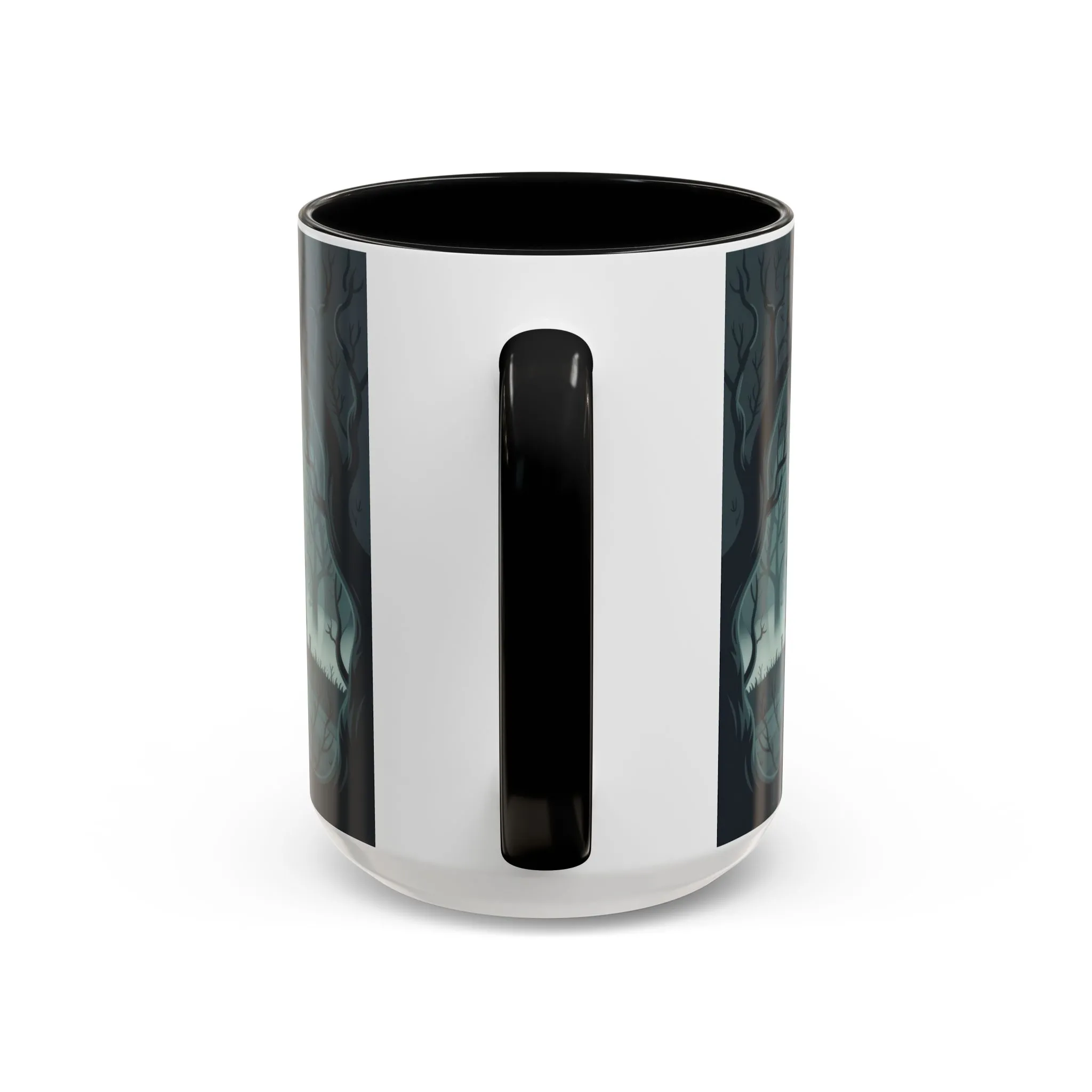 Haunted Mansion Mug, Ghostly Gothic Forest Coffee Cup, Spooky Haunted House Halloween Gift for Horror Lovers, Accent Coffee Mug (11, 15oz) - Image 9