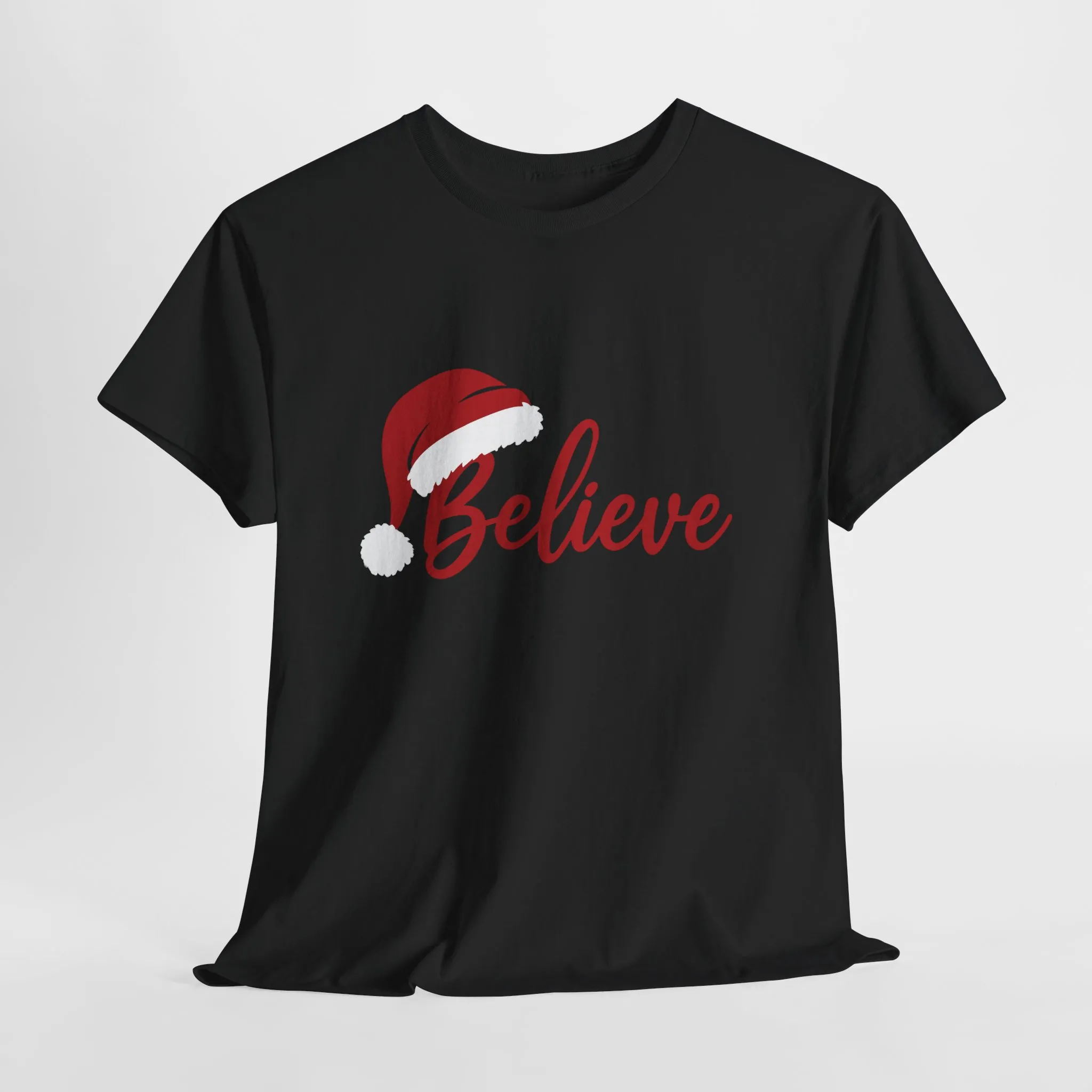 Believe Christmas Women's Shirt, Minimalist Holiday Tee - Image 2