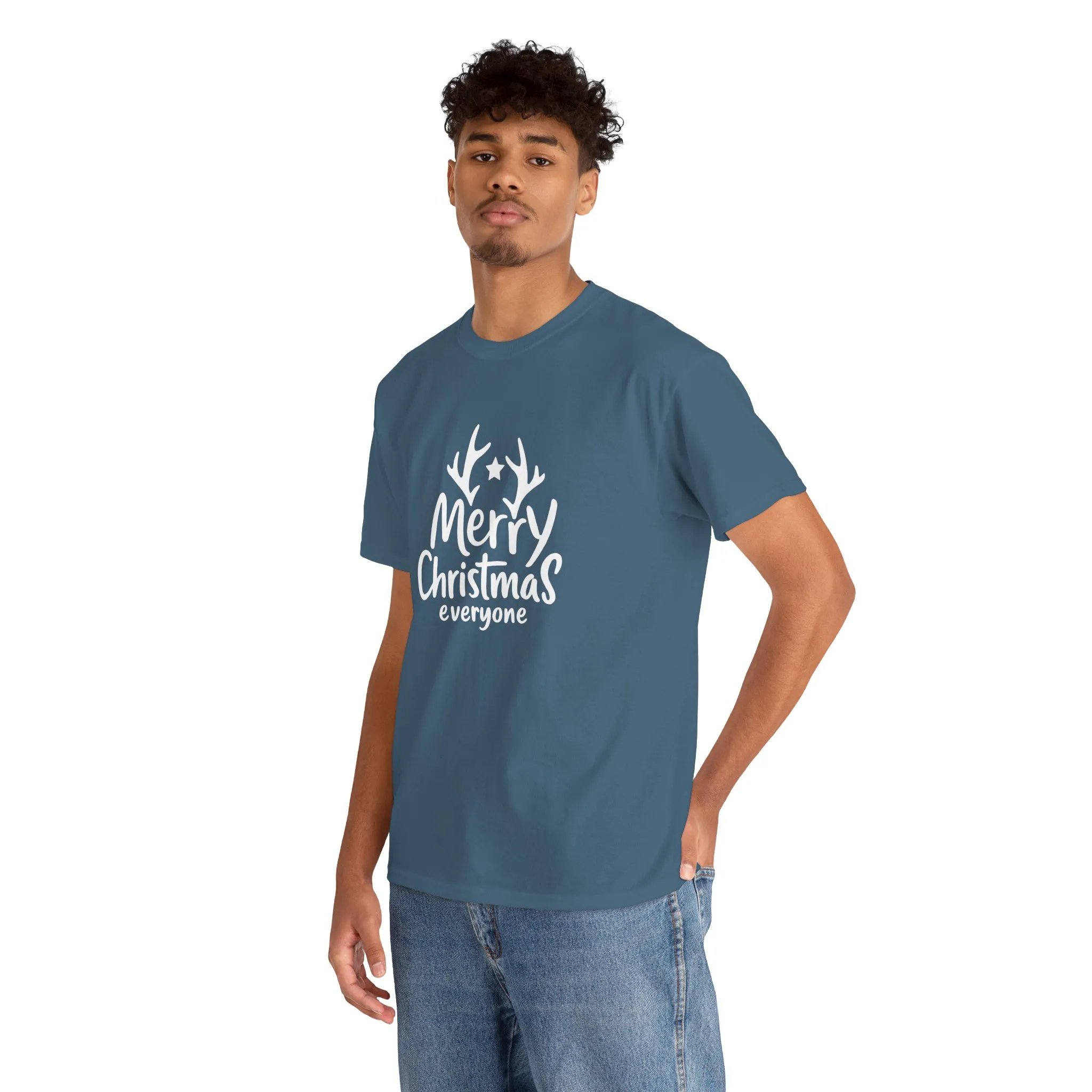 Merry Christmas Everyone Men's T-Shirt, Classic Holiday Tee, Simple Christmas Gift - Image 18