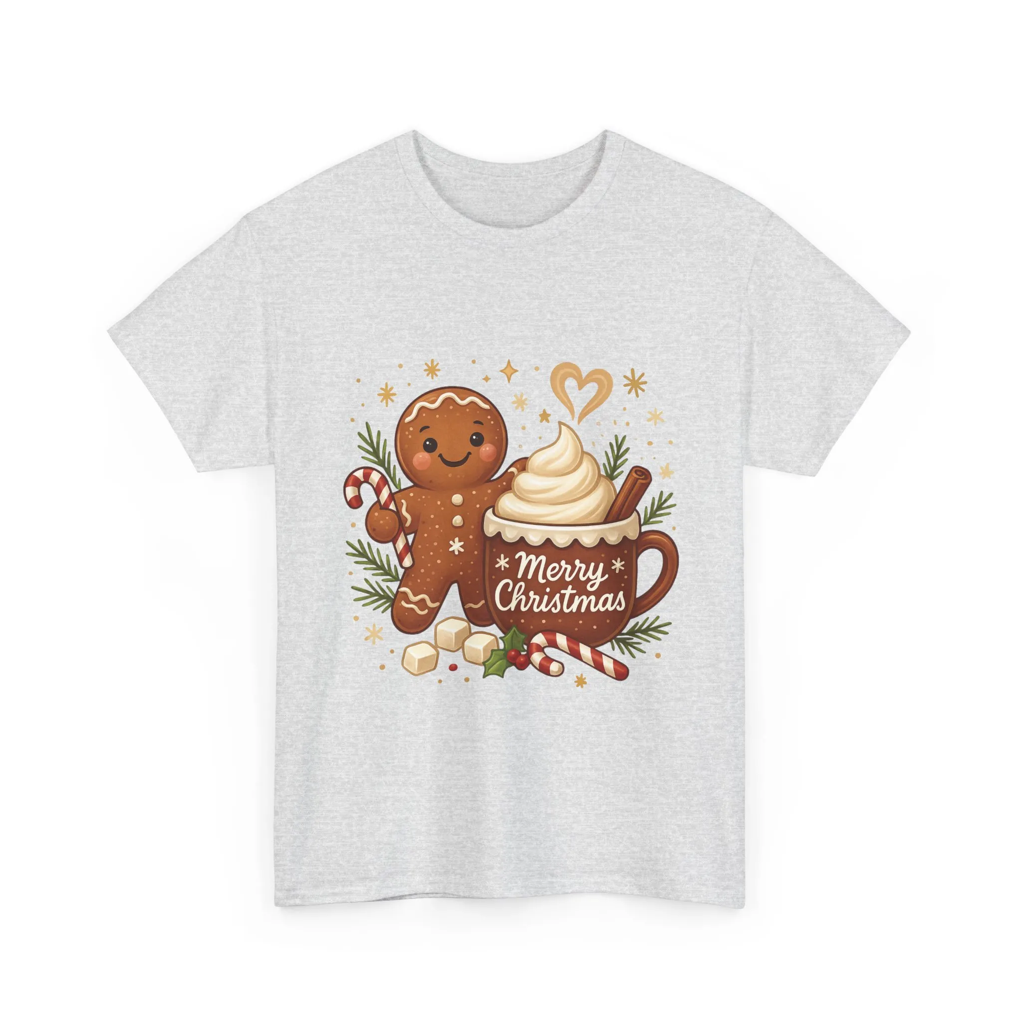Gingerbread - Hot Cocoa Women's Christmas T-Shirt, Cozy Holiday Tee - Image 4
