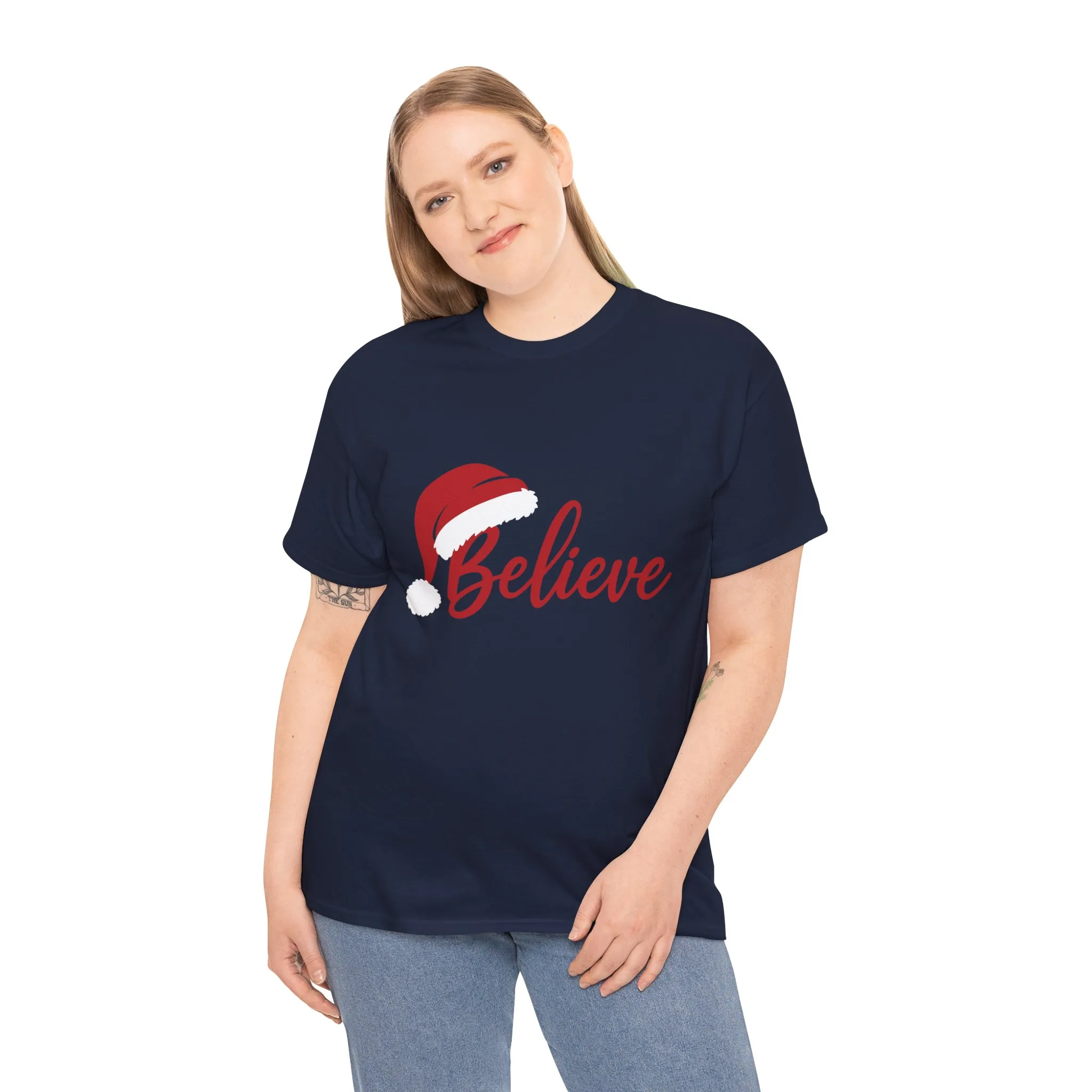 Believe Christmas Women's Shirt, Minimalist Holiday Tee - Image 18