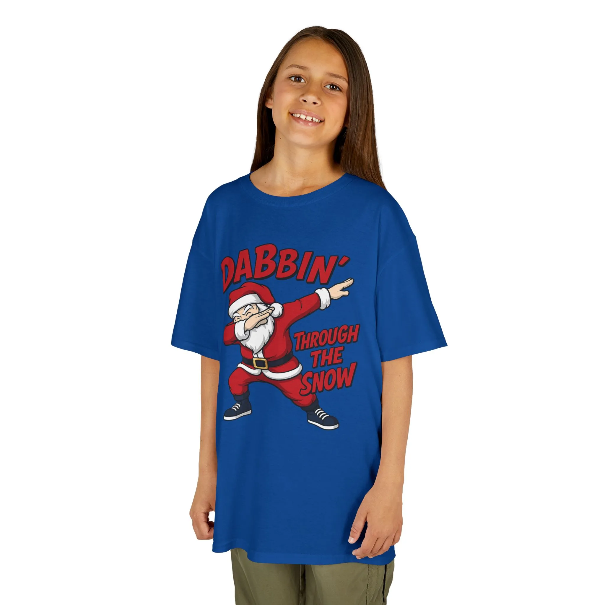 Dabbin Santa Youth Christmas T-Shirt, Funny Holiday Tee for Boys - Image 18