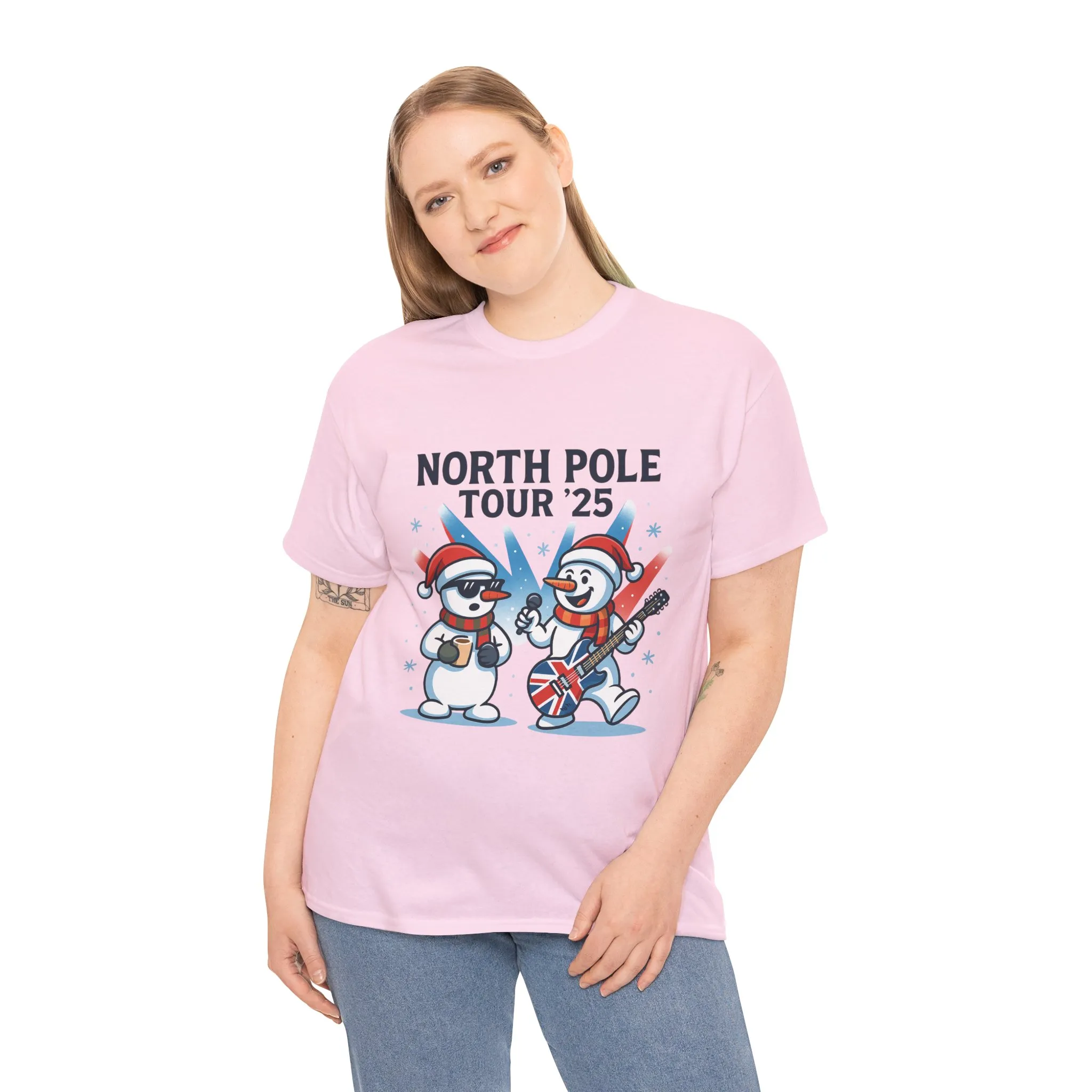 North Pole Tour 25 Women's Christmas T-Shirt, Funny Holiday Music Tee - Image 21
