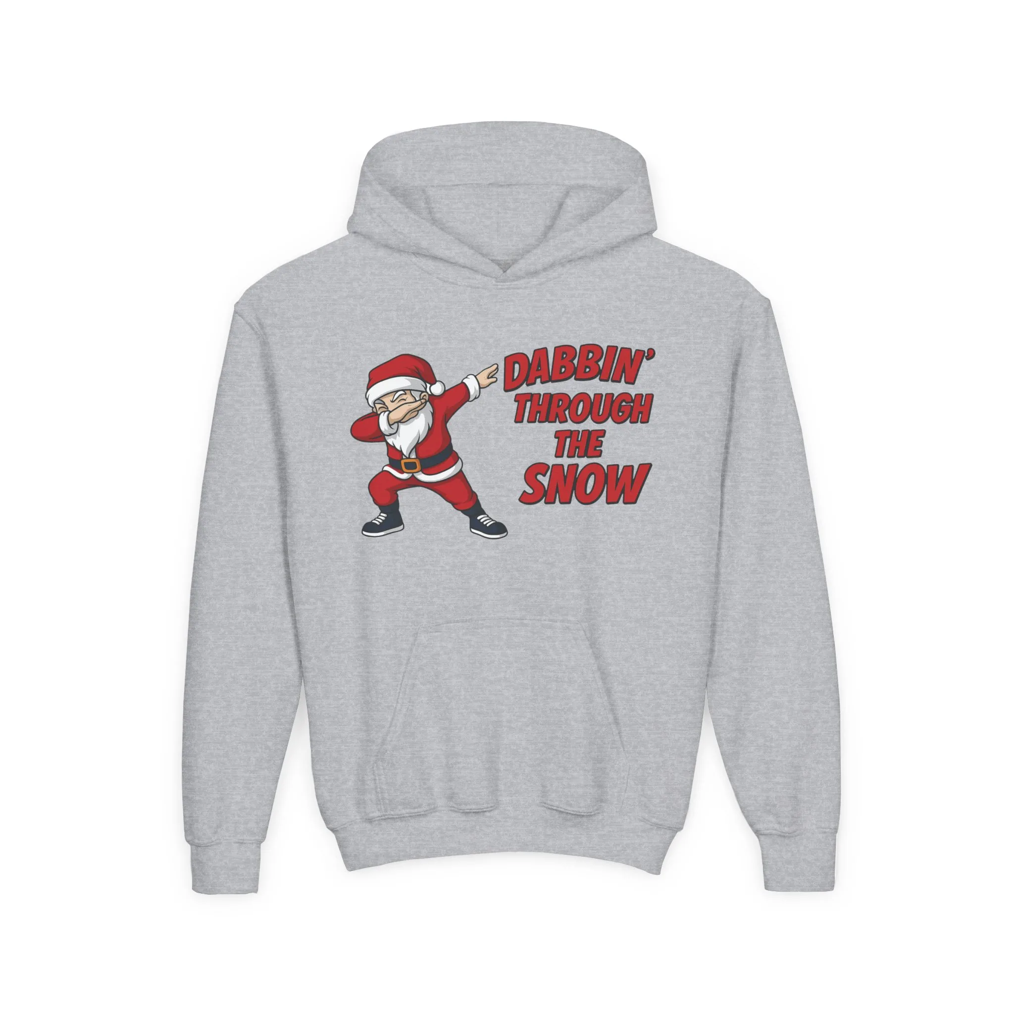 Dabbin Santa Youth Christmas Hoodie, Funny Holiday Sweatshirt for Boys - Image 7