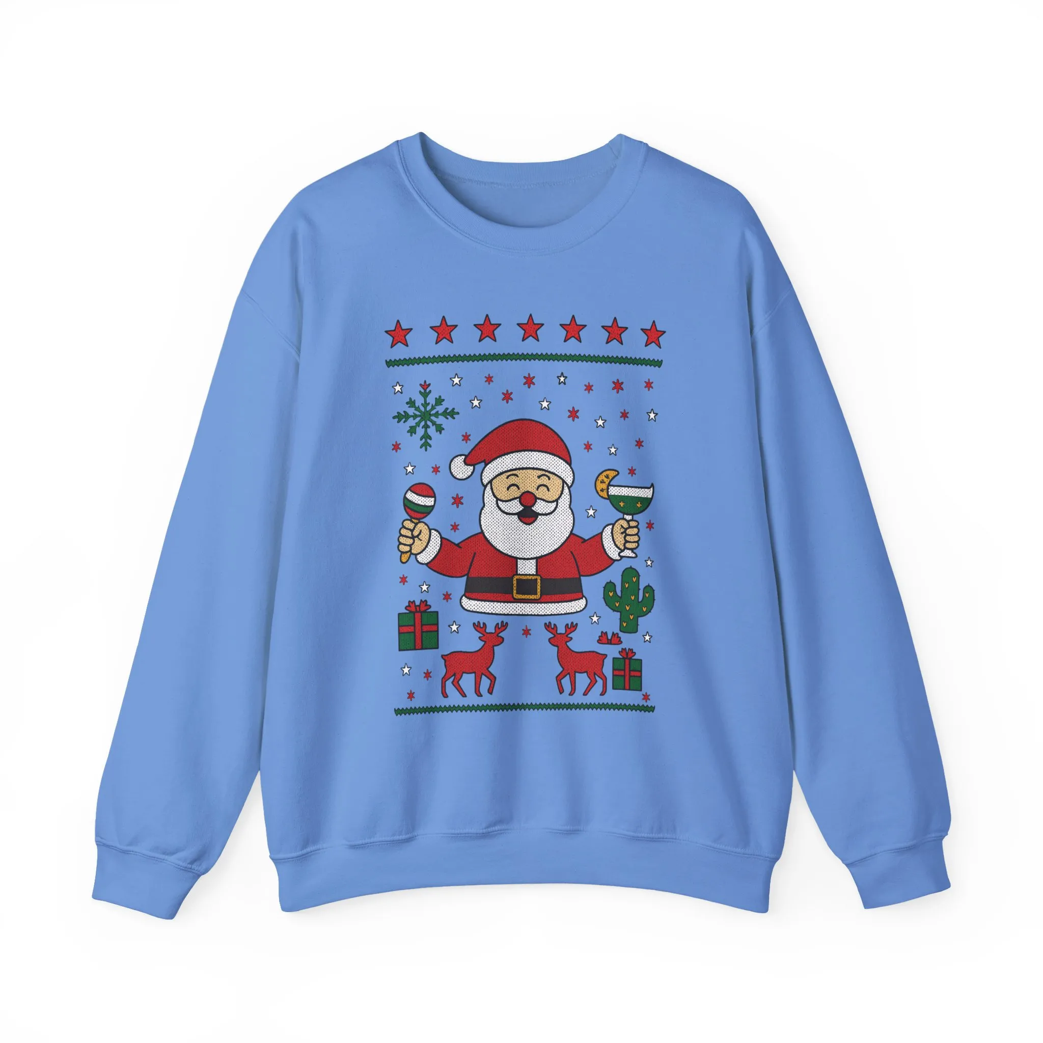 Funny Santa Women's Christmas Sweatshirt, Holiday Party Pullover - Image 10