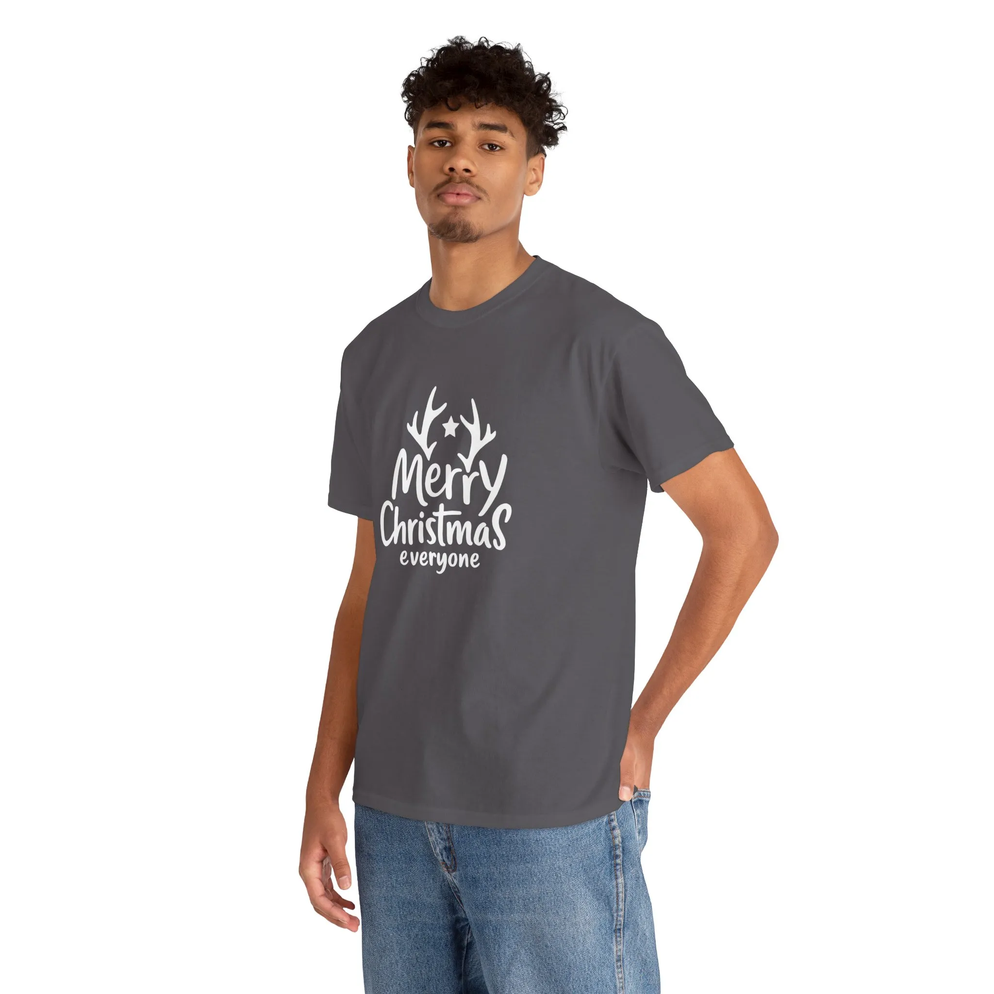Merry Christmas Everyone Men's T-Shirt, Classic Holiday Tee, Simple Christmas Gift - Image 21