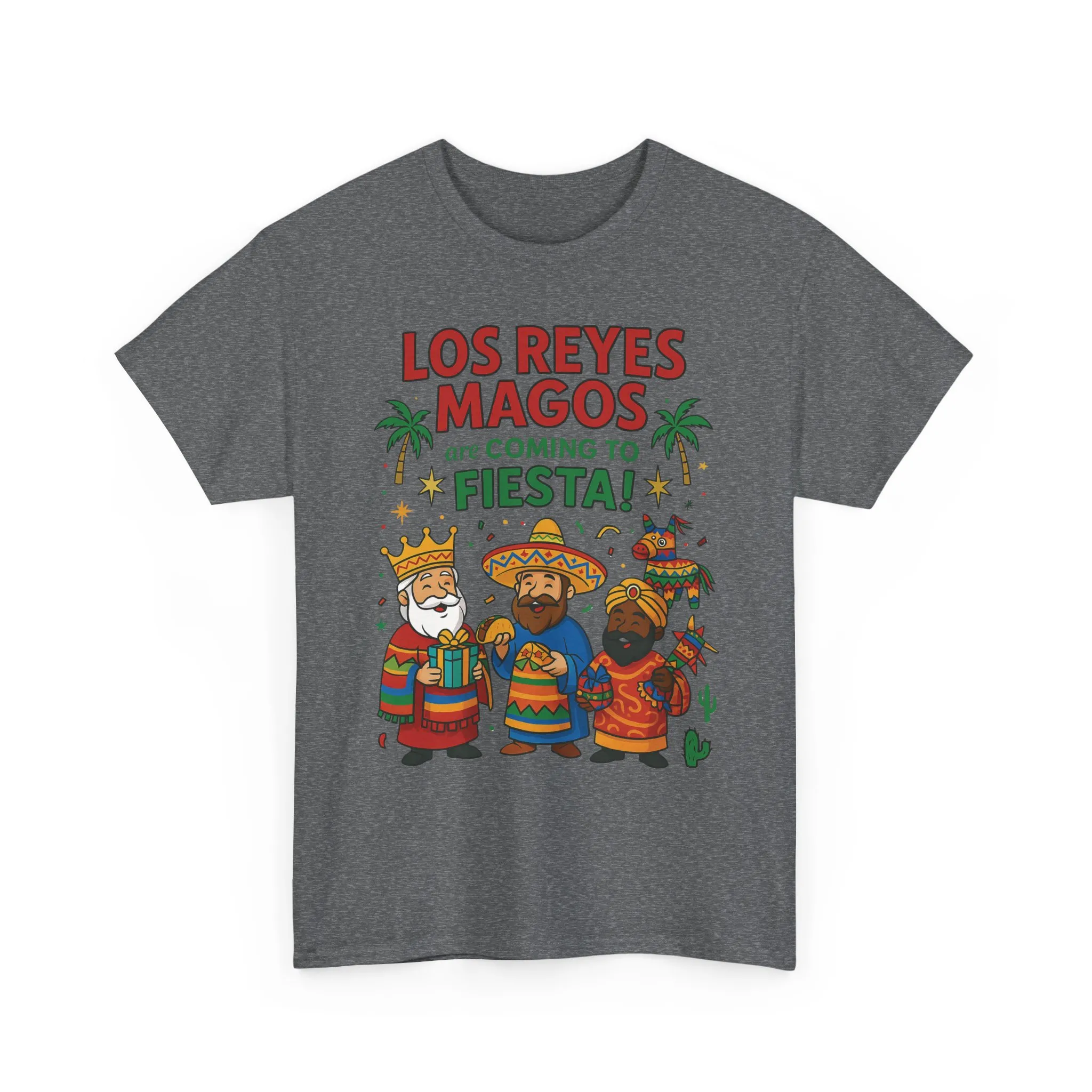 Los Reyes Magos Are Coming to Fiesta!, Funny Three Kings Day Shirt, Día de los Reyes Magos T-Shirt for Christmas Fiesta Lovers - Image 10