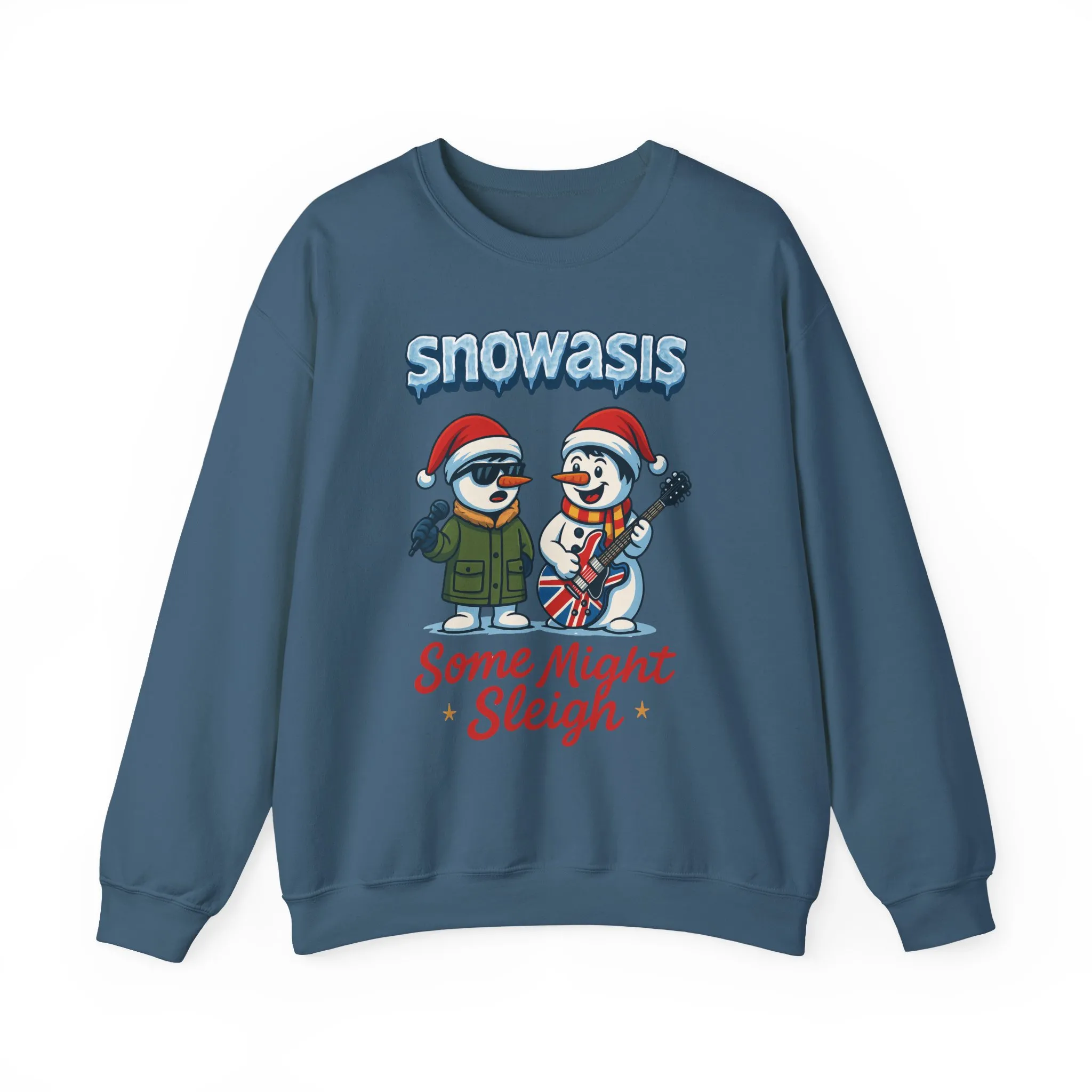 Snowasis Some Might Sleigh Men's Christmas Sweatshirt, Funny Rock Holiday Sweater - Image 19