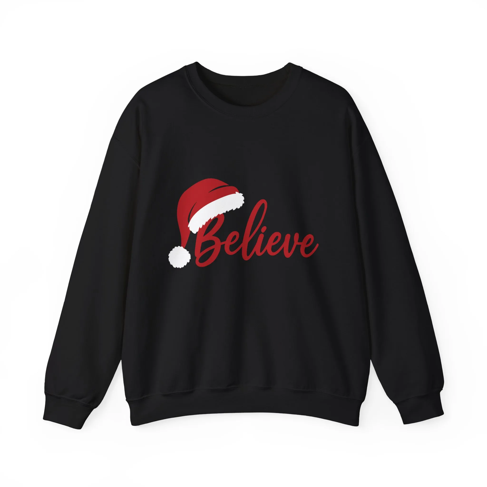 Believe Christmas Women's Sweatshirt, Minimalist Holiday Crewneck, Cozy Sweatshirt for Women - Image 4