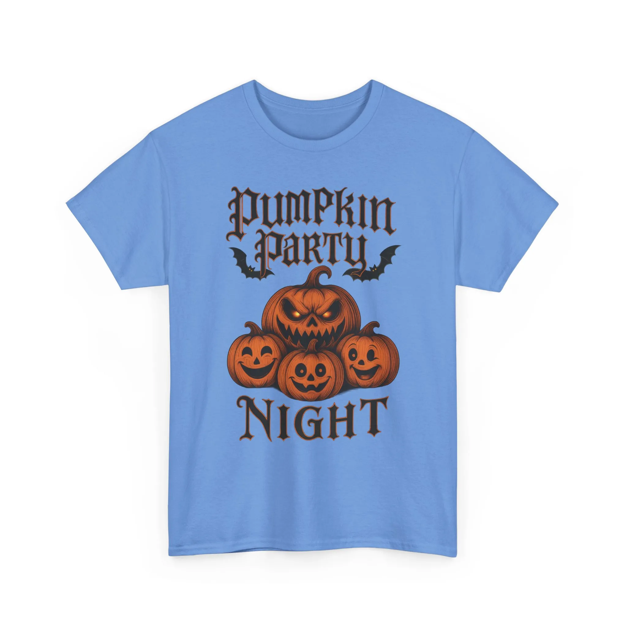 Pumpkin Party Night Shirt, Women's Halloween Gothic Pumpkin T-Shirt, Spooky Jack O Lantern Party Tee, Cute Scary Fall Shirt - Image 10