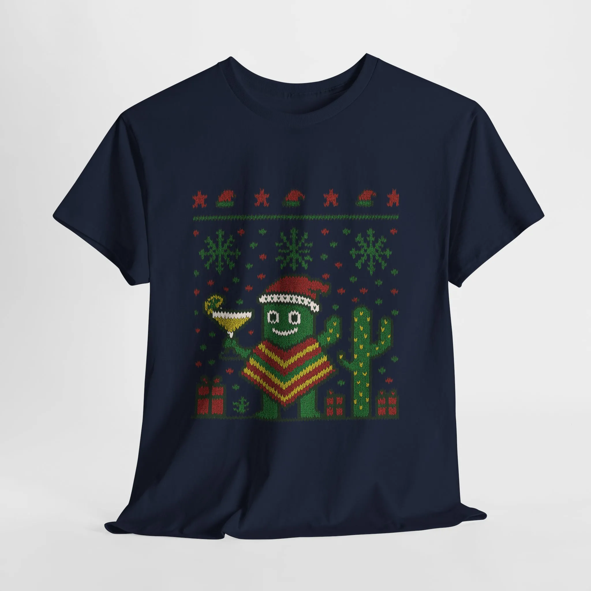 Festive Cactus Christmas Shirt, Funny Holiday Santa Hat Tee for Women, Women's Funny Xmas Shirt - Image 16