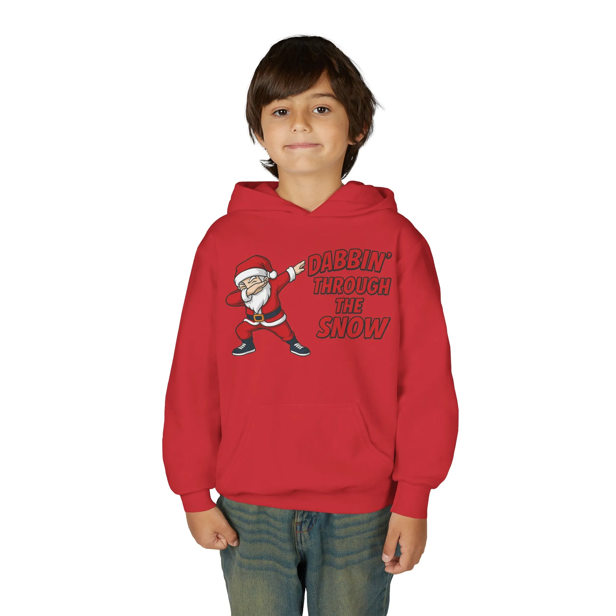 Dabbin Santa Youth Christmas Hoodie, Funny Holiday Sweatshirt for Boys - Image 21