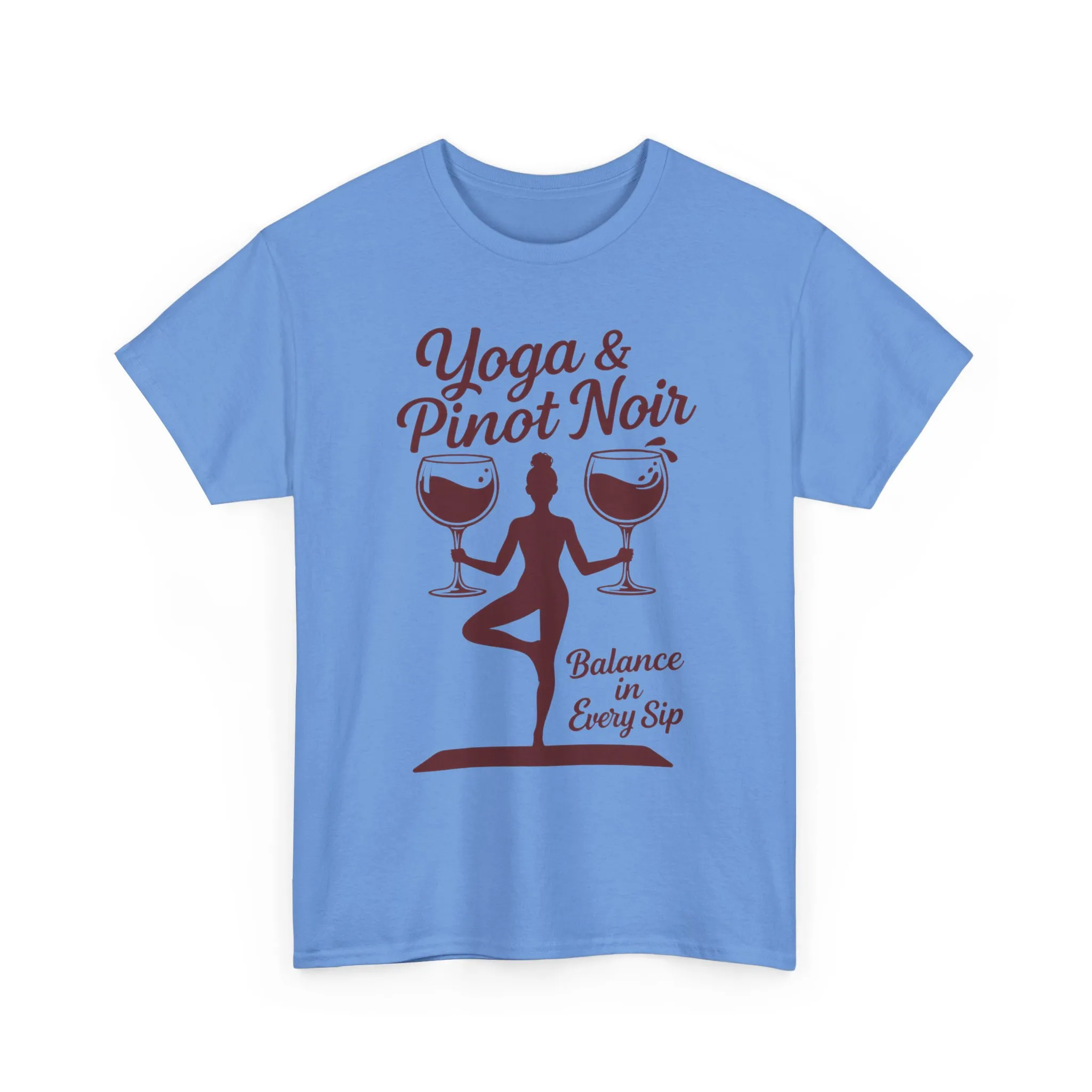 Yoga and Wine Shirt Women, Funny Pinot Noir Tee, Balance in Every Sip Tee, Yoga Lover Gift - Image 16