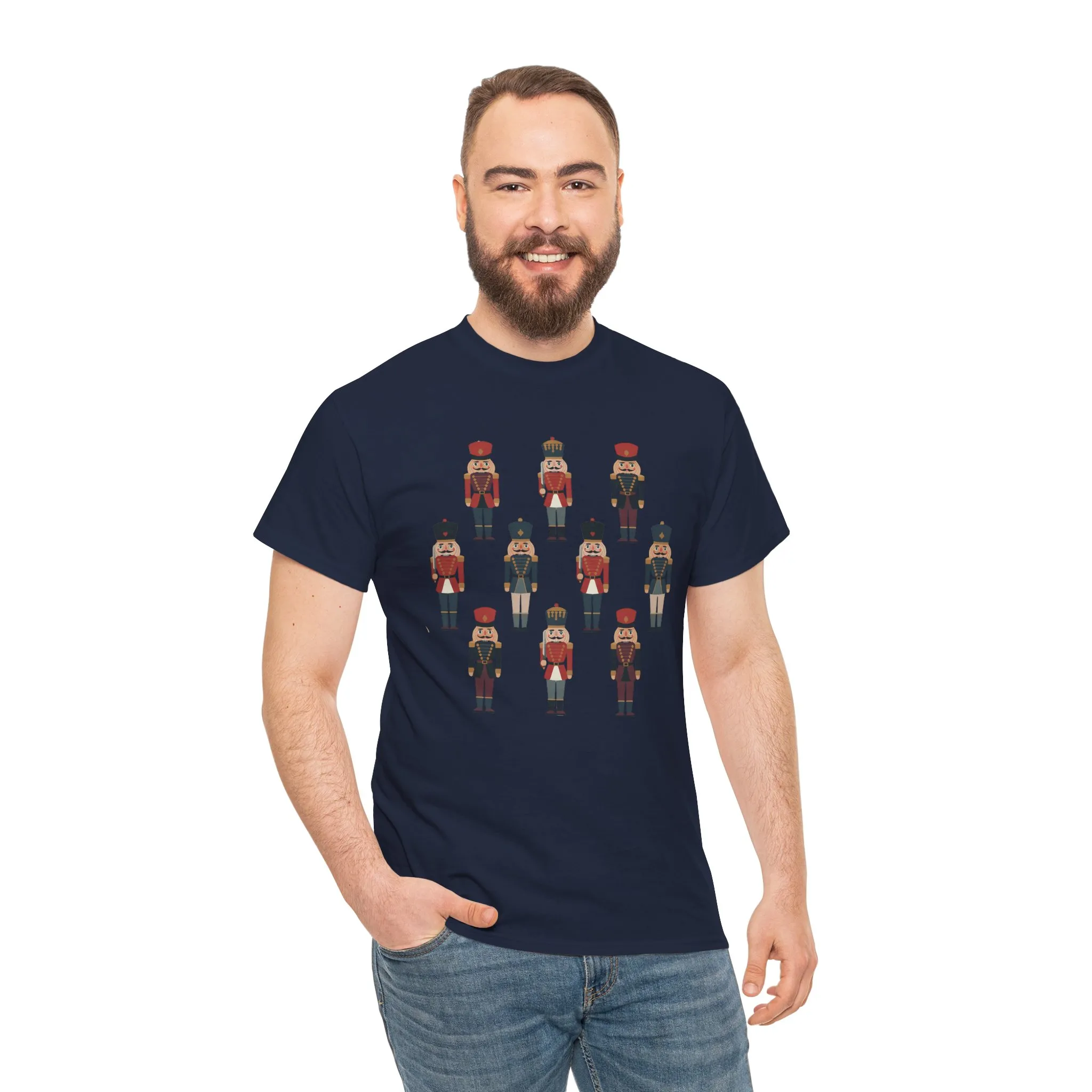 Nutcracker Soldiers Men's Christmas T-Shirt, Classic Holiday Tee, Family - Partner Match Outfit - Image 23