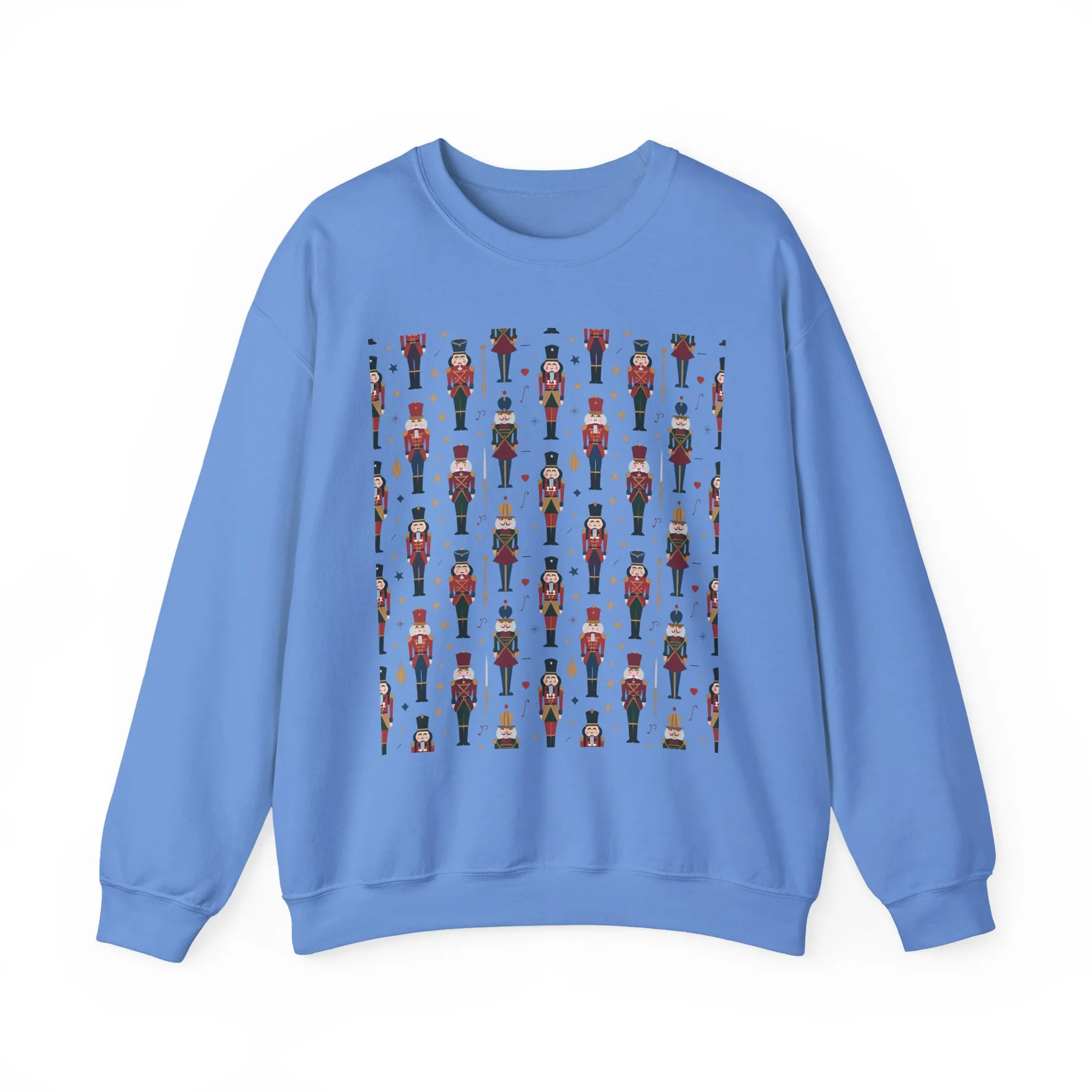Nutcracker Pattern Women's Sweatshirt, Cozy Christmas Sweater, Holiday Gift for Her - Image 13