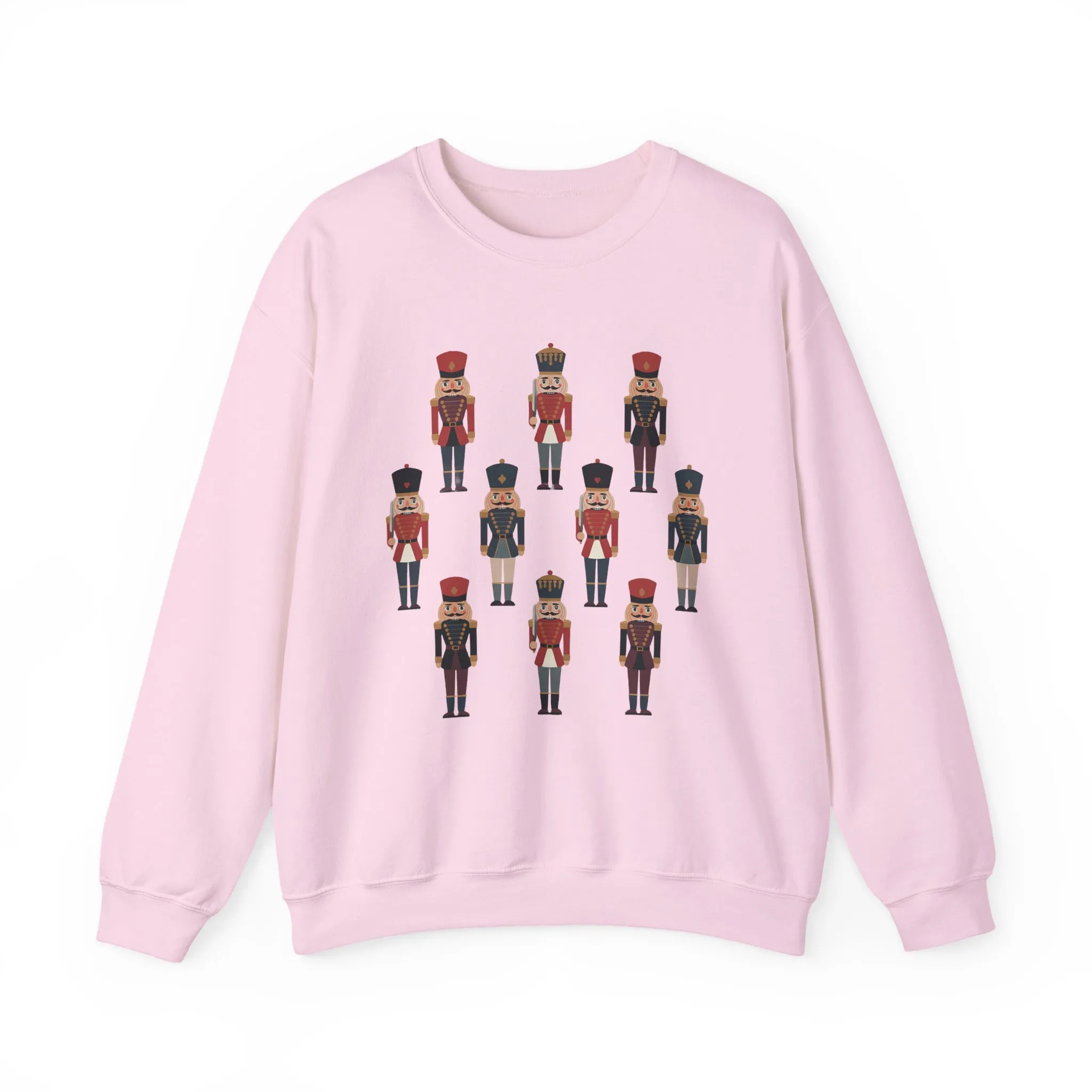 Nutcracker Soldiers Women's Christmas Sweatshirt, Cozy Holiday Sweater, Family - Partner Match Outfit - Image 19
