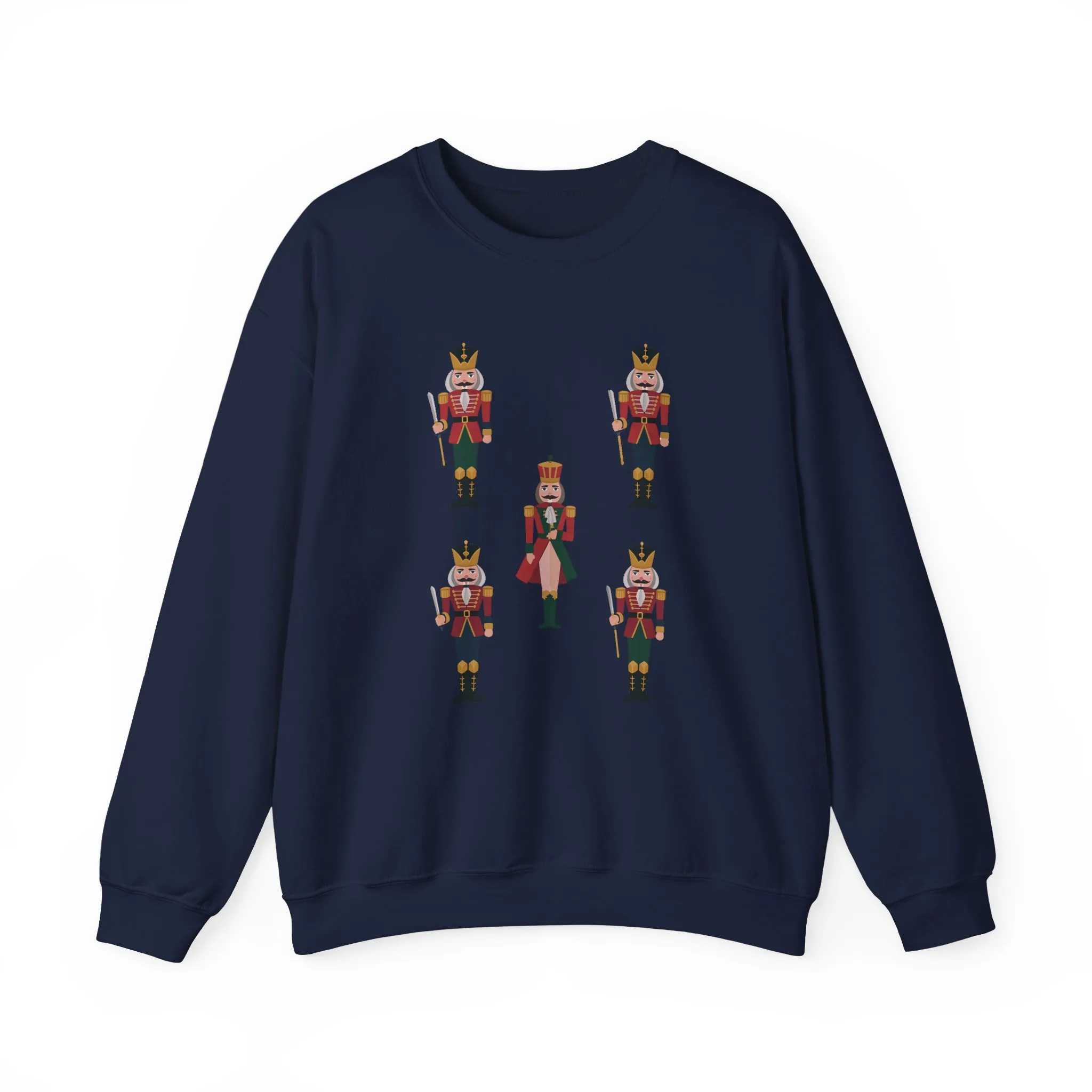 Nutcracker Royal Guard Women's Christmas Sweatshirt, Cozy Holiday Sweater, Family - Partner Match Outfit - Image 2