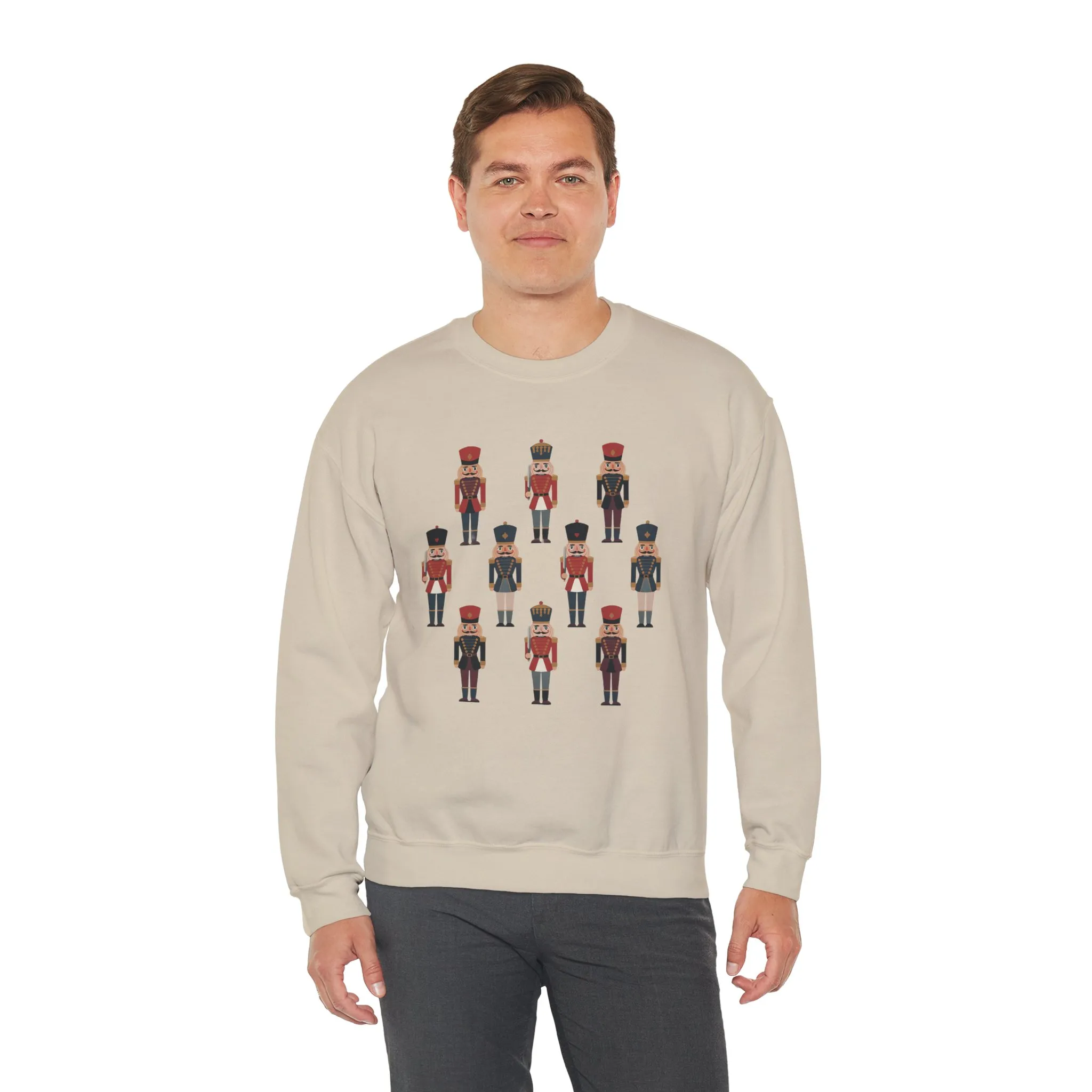 Nutcracker Soldiers Men's Christmas Sweatshirt, Classic Holiday Sweater, Family - Partner Match Outfit