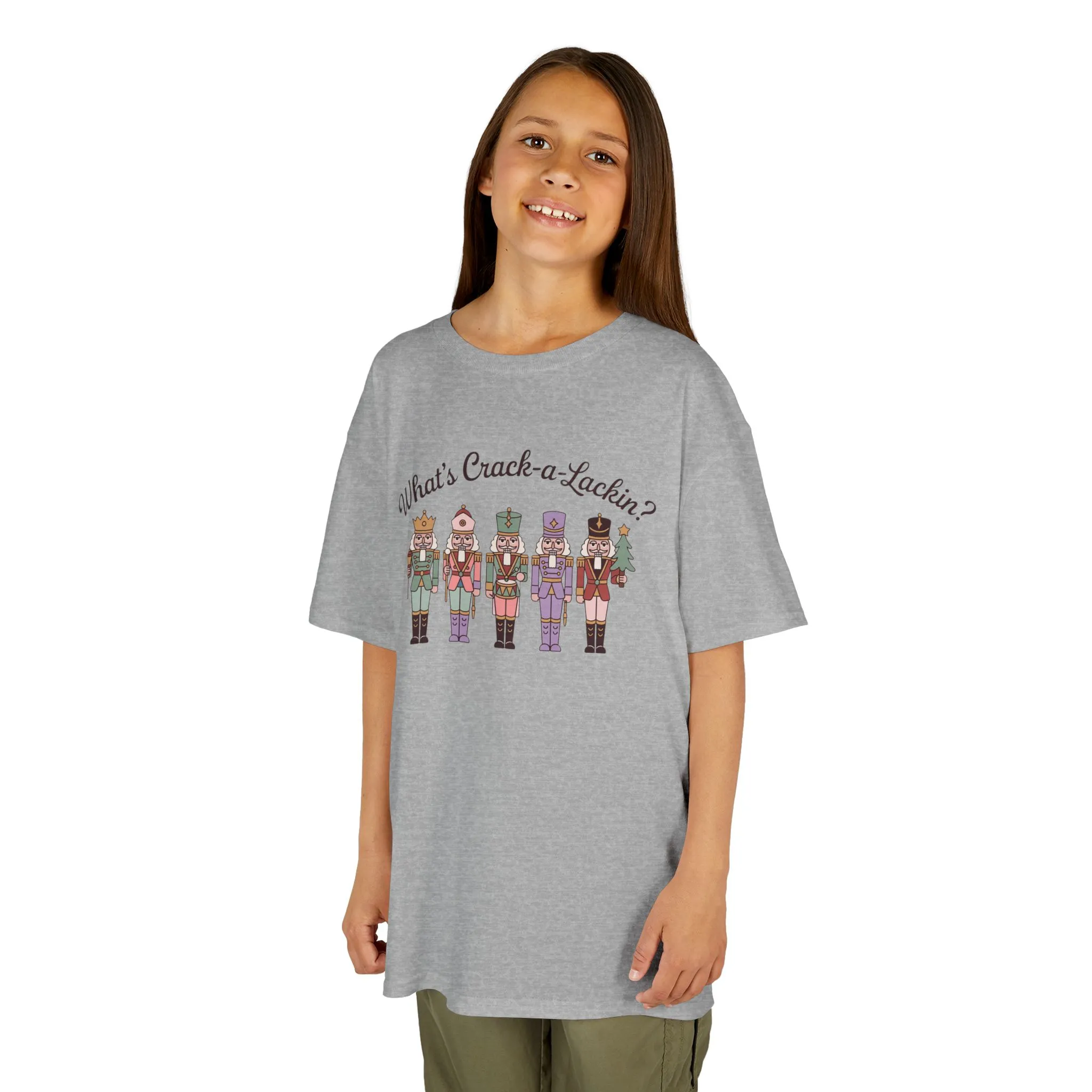 What's Crack-a-Lackin? Girls Christmas T-Shirt, Cute Nutcracker Squad Tee, Mom - Daughter Family Match Outfit - Image 6