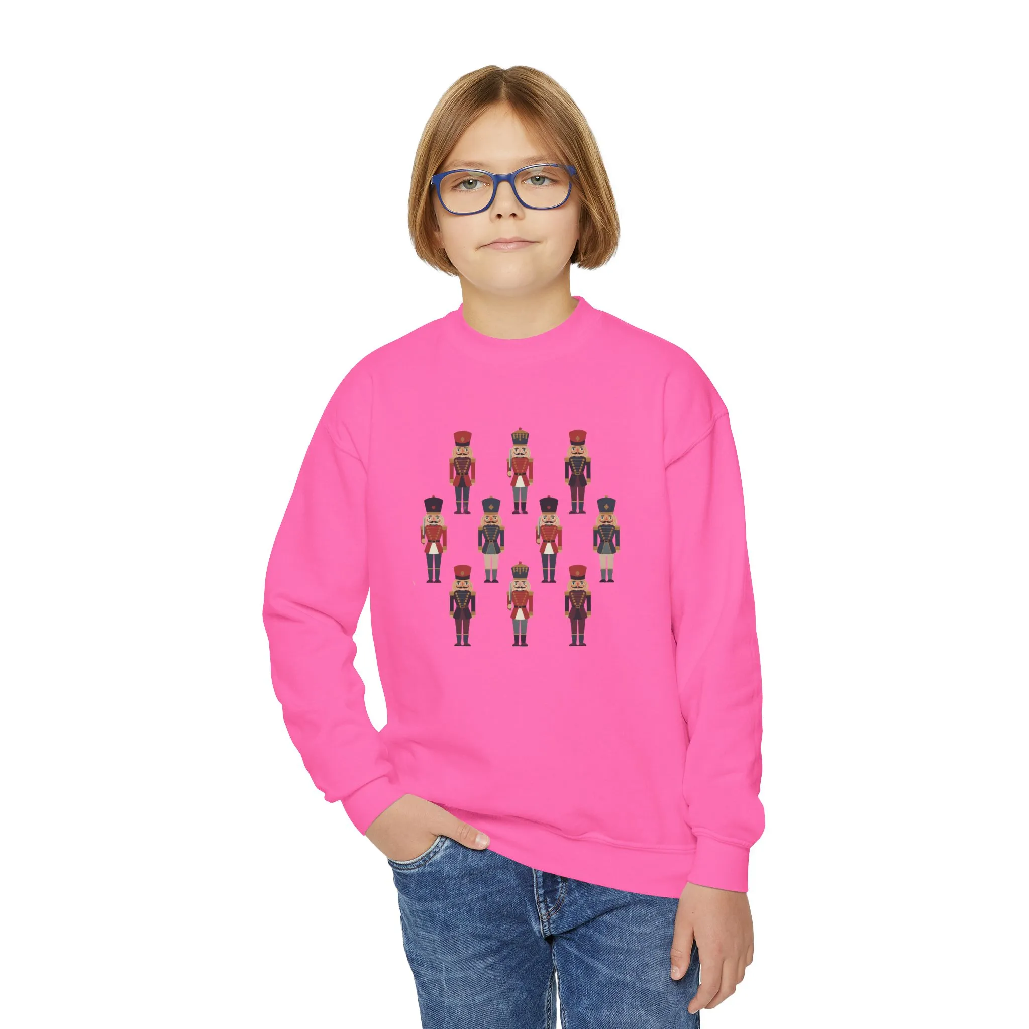 Nutcracker Soldiers Kids Christmas Sweatshirt, Cozy Holiday Sweater for Boys - Girls, Family - Partner Match Outfit - Image 17
