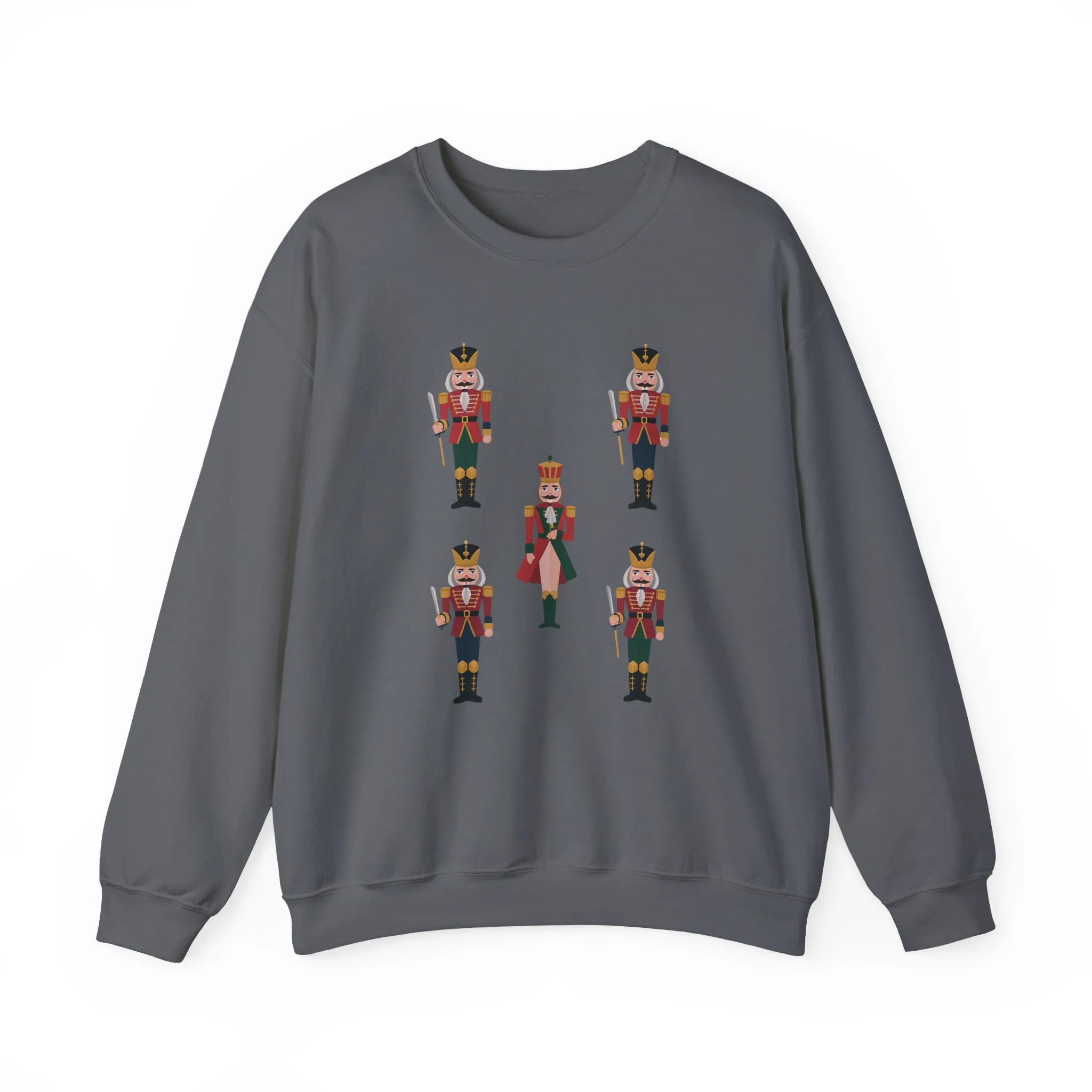 Nutcracker Royal Guard Women's Christmas Sweatshirt, Cozy Holiday Sweater, Family - Partner Match Outfit - Image 13