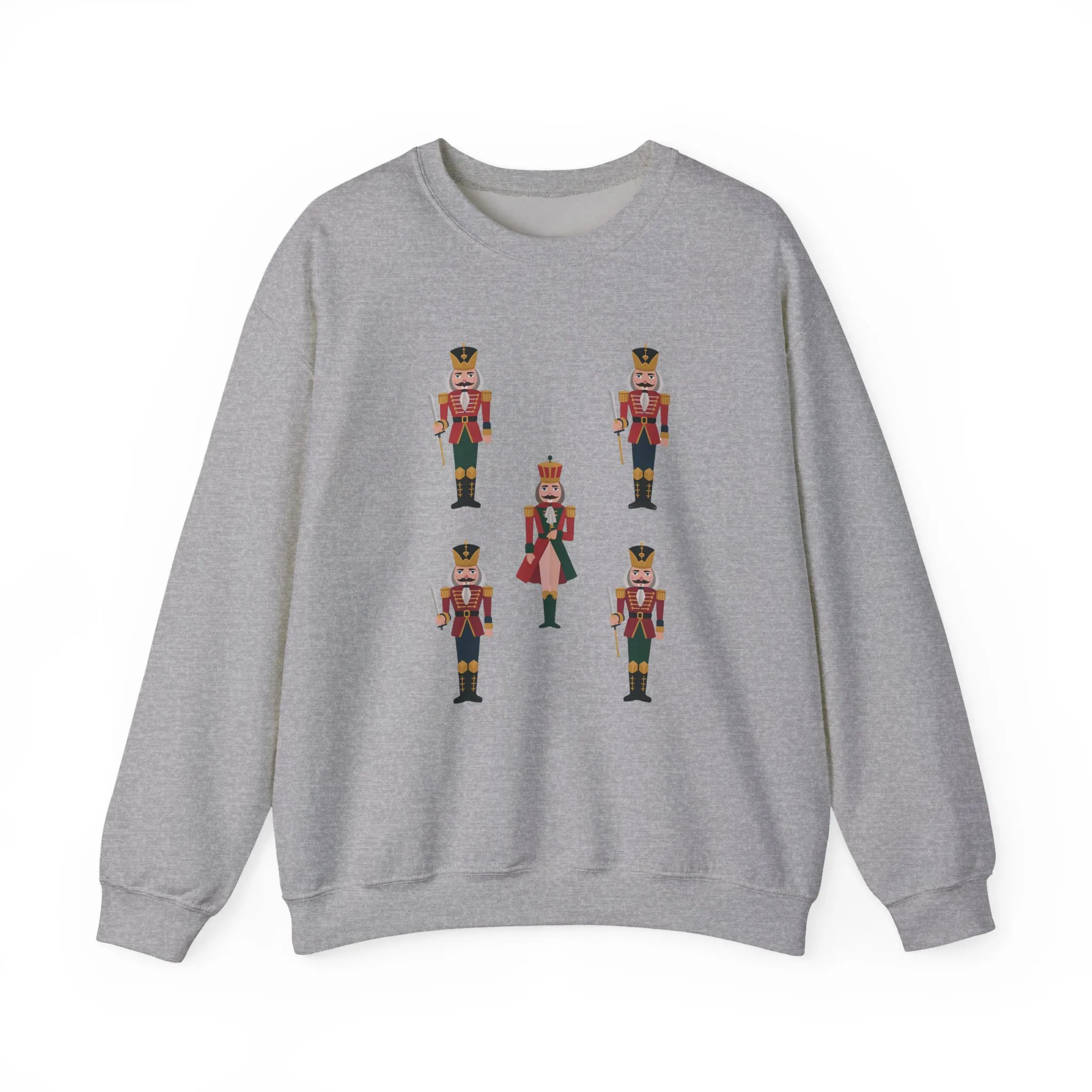 Nutcracker Royal Guard Women's Christmas Sweatshirt, Cozy Holiday Sweater, Family - Partner Match Outfit - Image 10