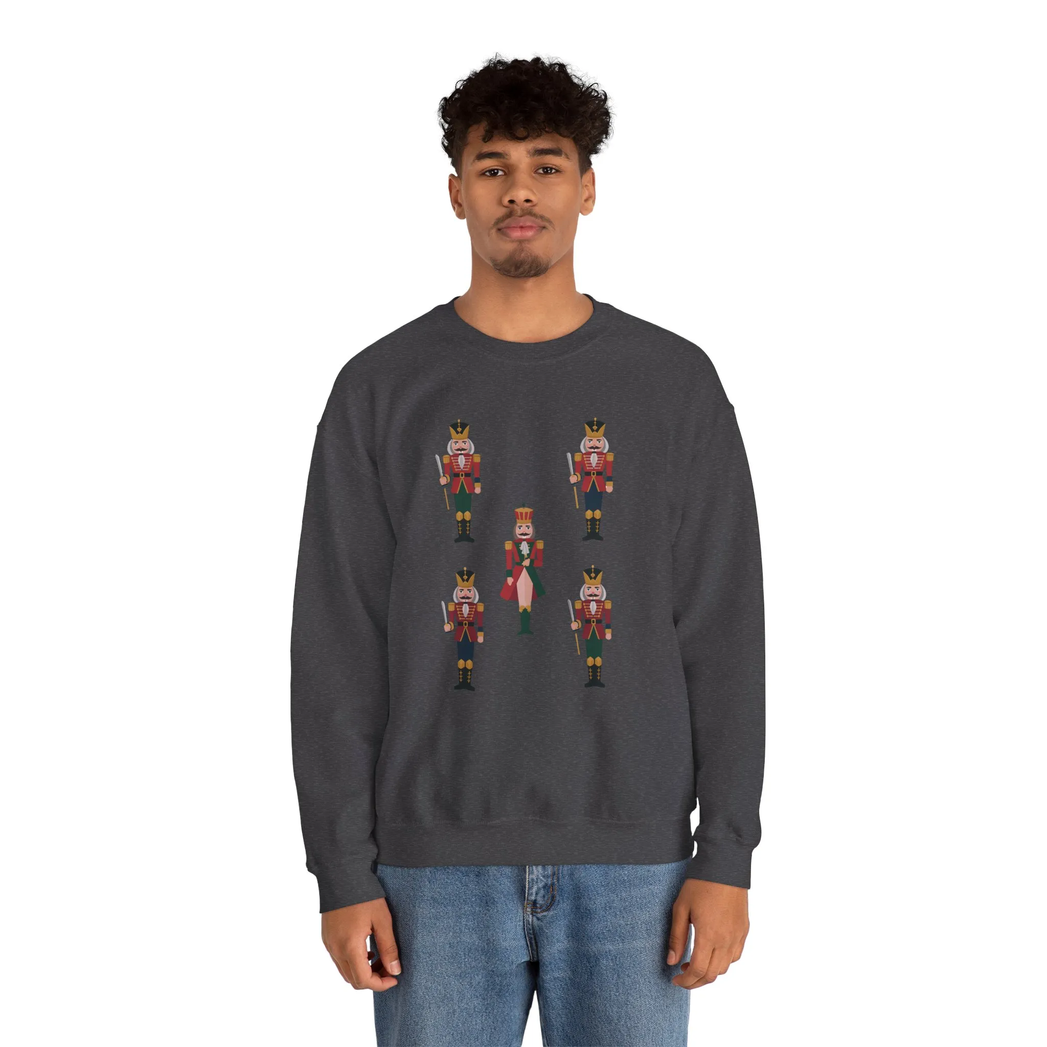 Nutcracker Royal Guard Men's Christmas Sweatshirt, Classic Holiday Sweater, Family - Partner Match Outfit - Image 11