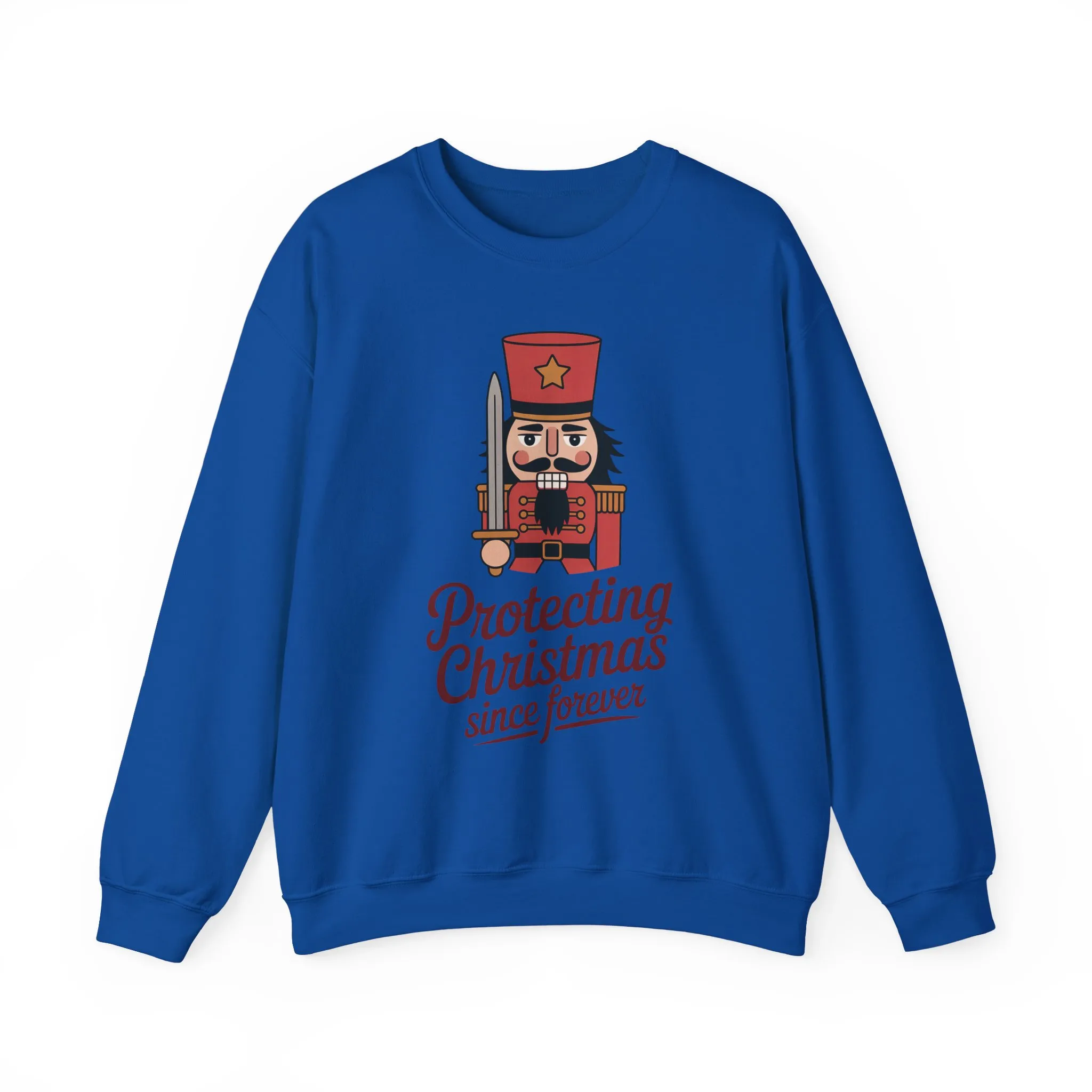 Protecting Christmas Since Forever Men's Sweatshirt, Funny Nutcracker Christmas Sweater, Holiday Gift for Him - Image 22