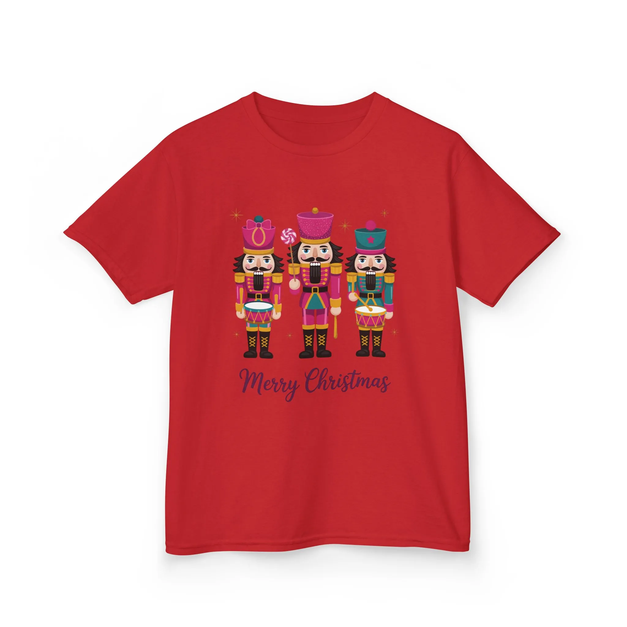 Three Nutcrackers Girls Christmas T-Shirt, Cute Holiday Tee, Mom - Daughter Family Match Christmas Outfit - Image 15