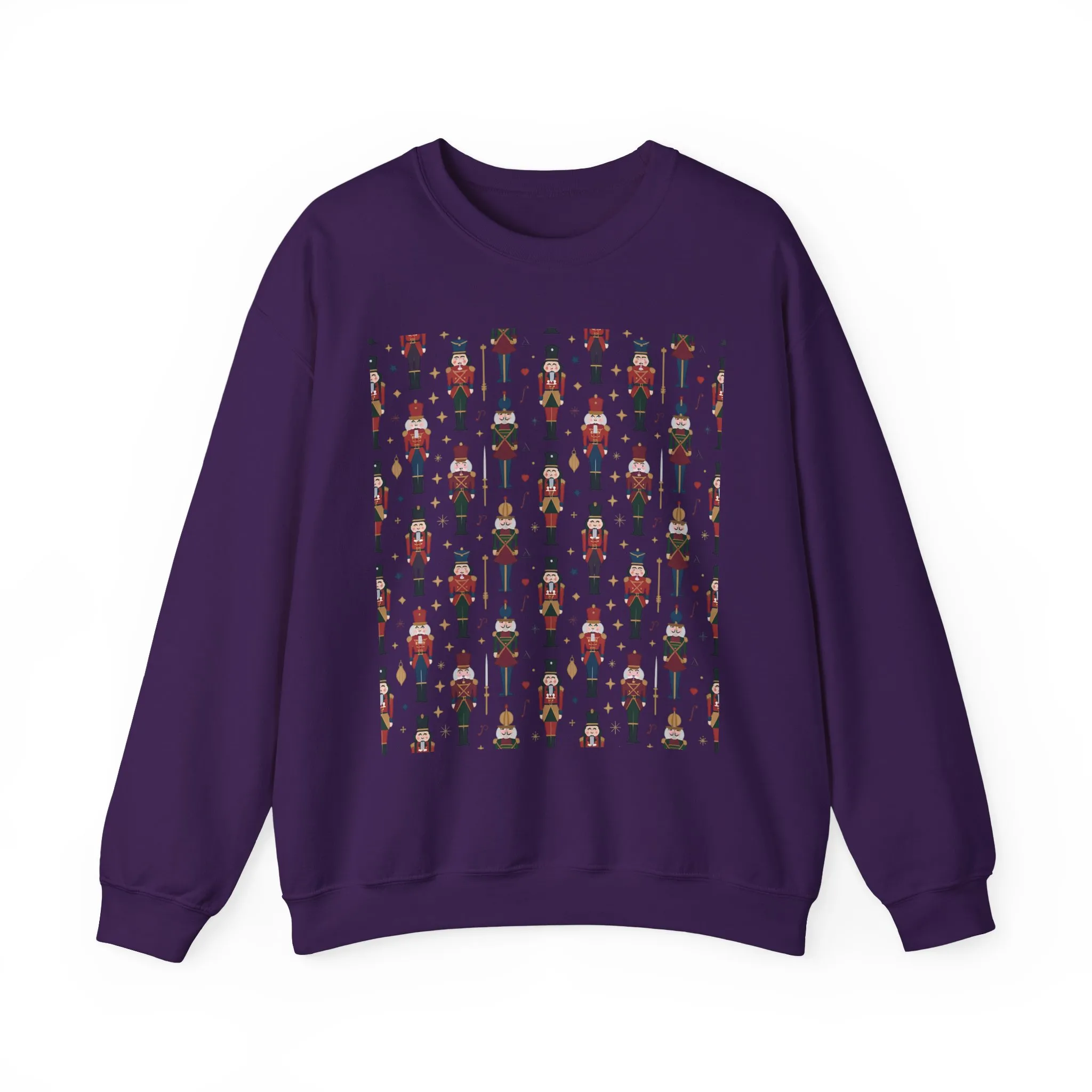 Nutcracker Pattern Women's Sweatshirt, Cozy Christmas Sweater, Holiday Gift for Her - Image 22