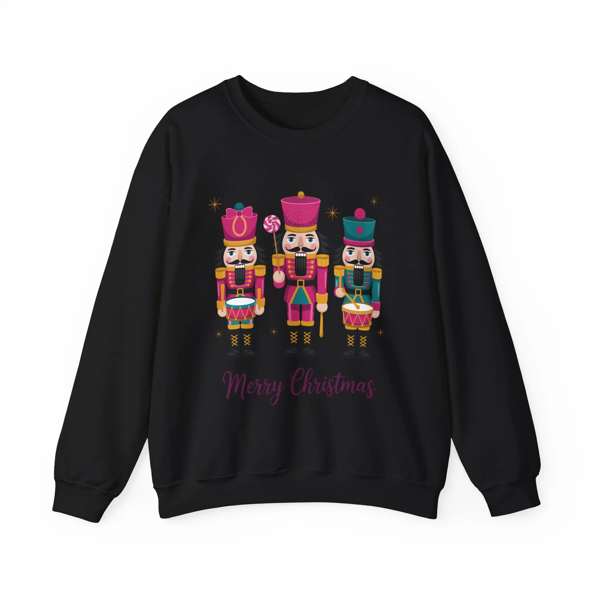 Three Nutcrackers Women's Christmas Sweatshirt, Cozy Holiday Sweater, Mom - Daughter Family Match Christmas Outfit - Image 7