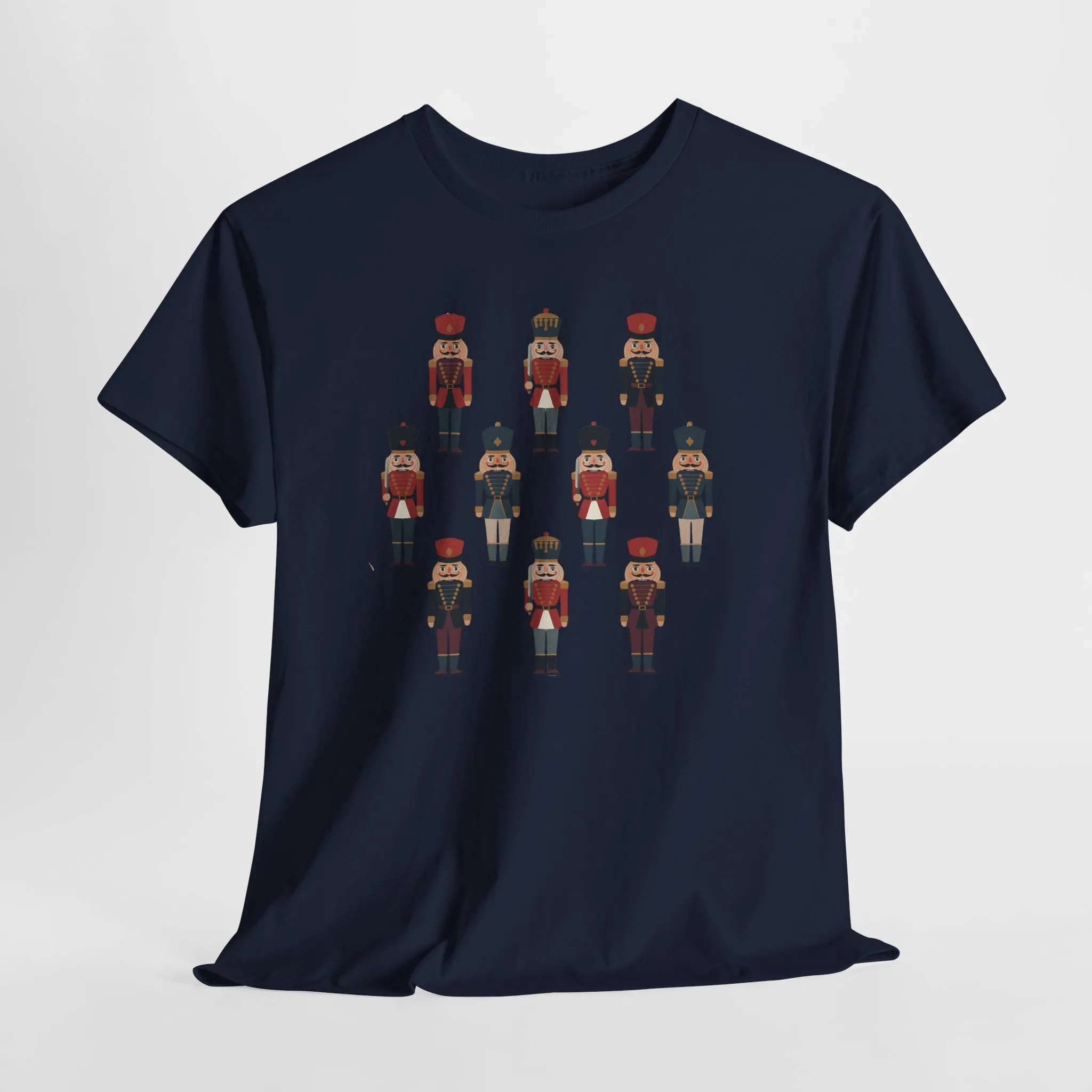 Nutcracker Soldiers Women's Christmas T-Shirt, Classic Holiday Tee, Family - Partner Match Outfit - Image 17