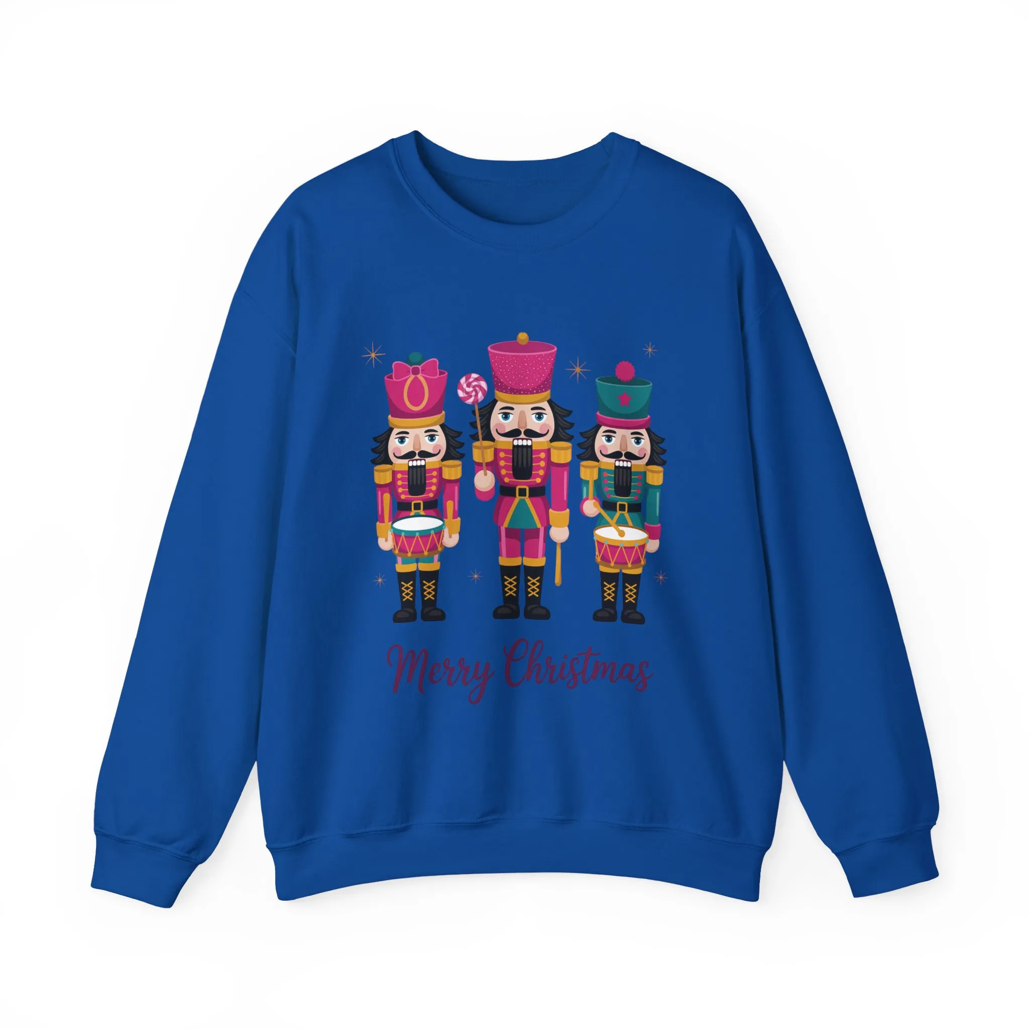 Three Nutcrackers Women's Christmas Sweatshirt, Cozy Holiday Sweater, Mom - Daughter Family Match Christmas Outfit - Image 16