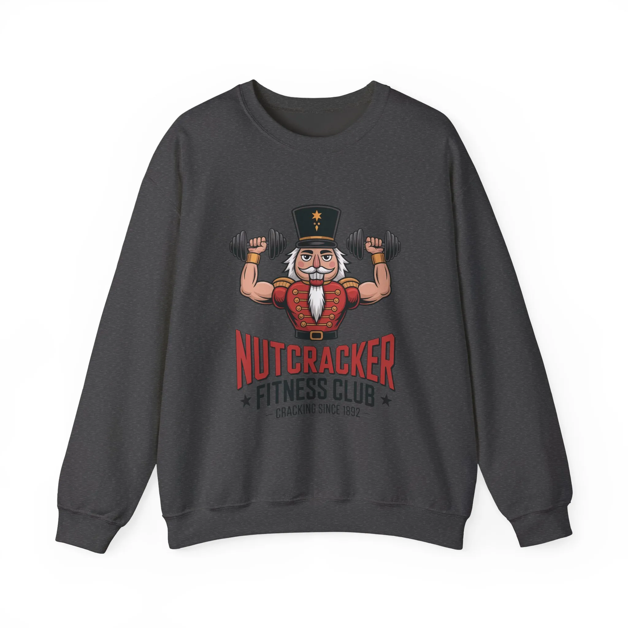 Nutcracker Fitness Club Men's Sweatshirt, Funny Gym Christmas Sweater, Holiday Gift for Him - Image 10