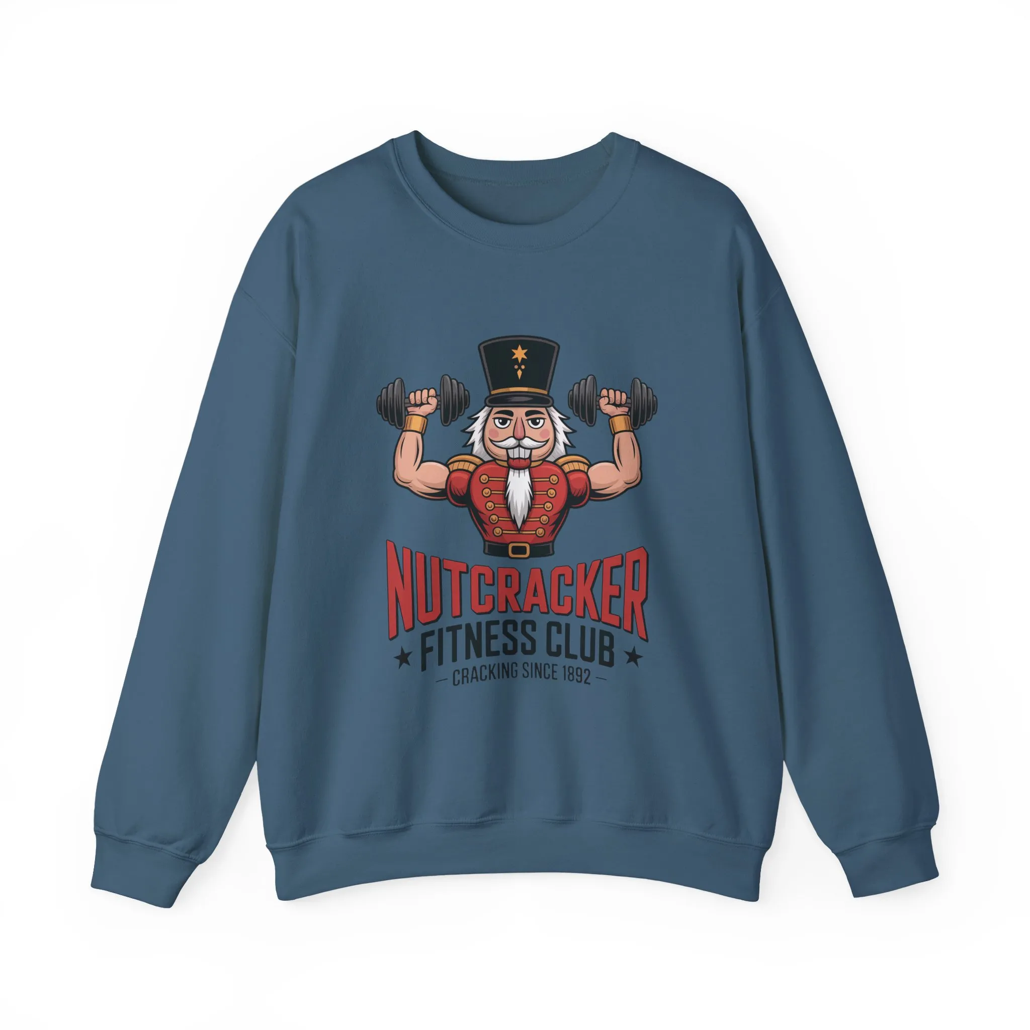 Nutcracker Fitness Club Men's Sweatshirt, Funny Gym Christmas Sweater, Holiday Gift for Him - Image 13