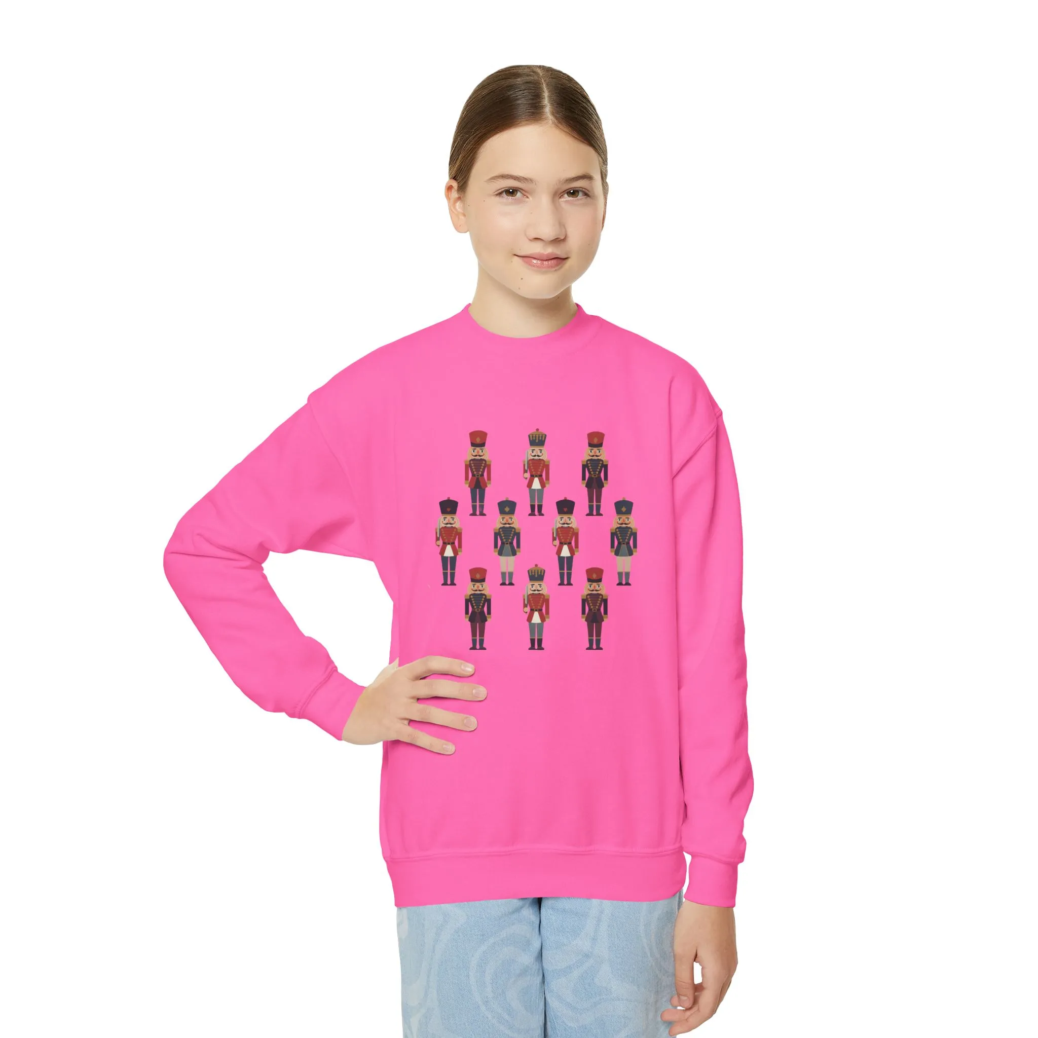 Nutcracker Soldiers Kids Christmas Sweatshirt, Cozy Holiday Sweater for Boys - Girls, Family - Partner Match Outfit - Image 18