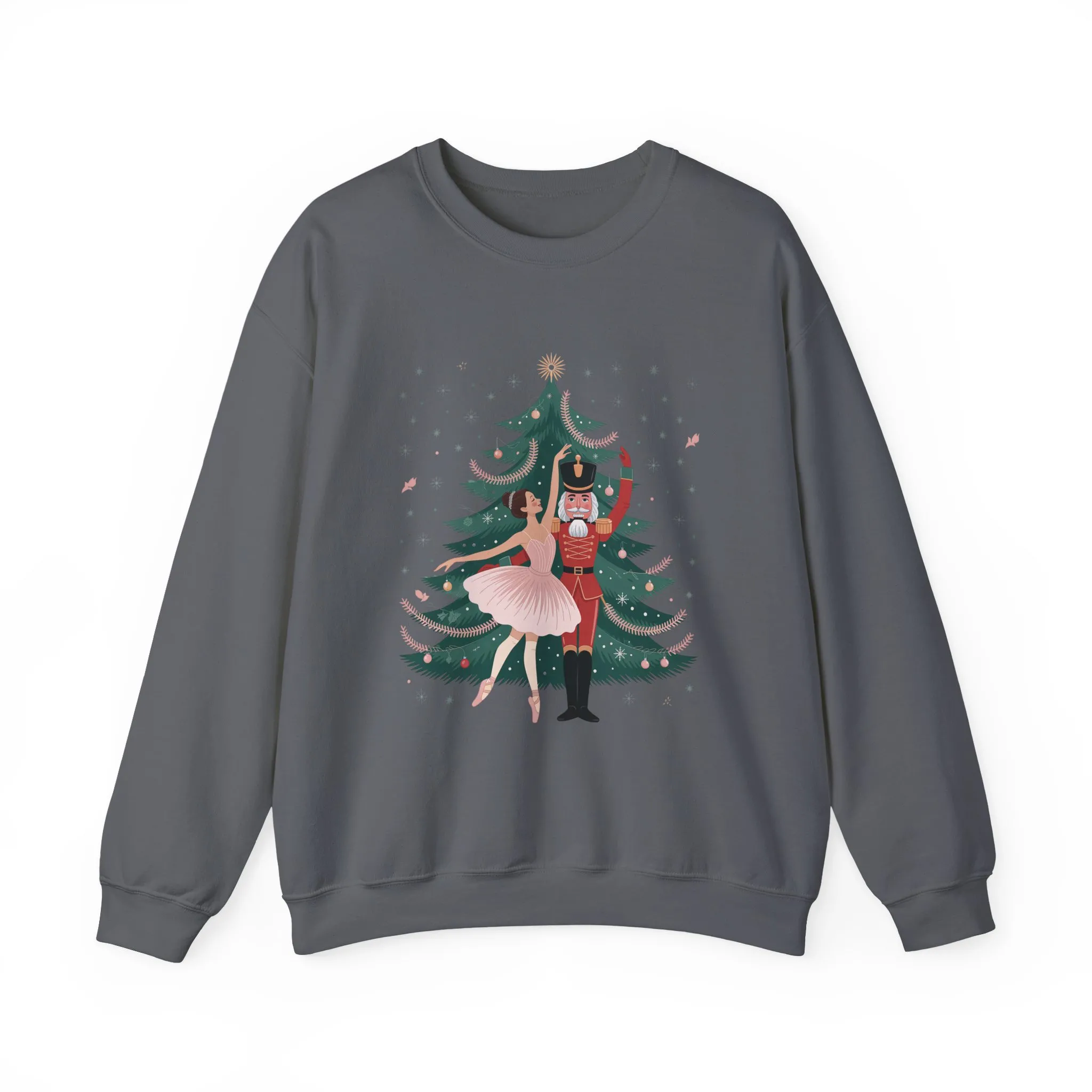 Nutcracker Ballerina Women's Sweatshirt, Cozy Christmas Sweater, Family Match Holiday Outfit for Mom - Image 10