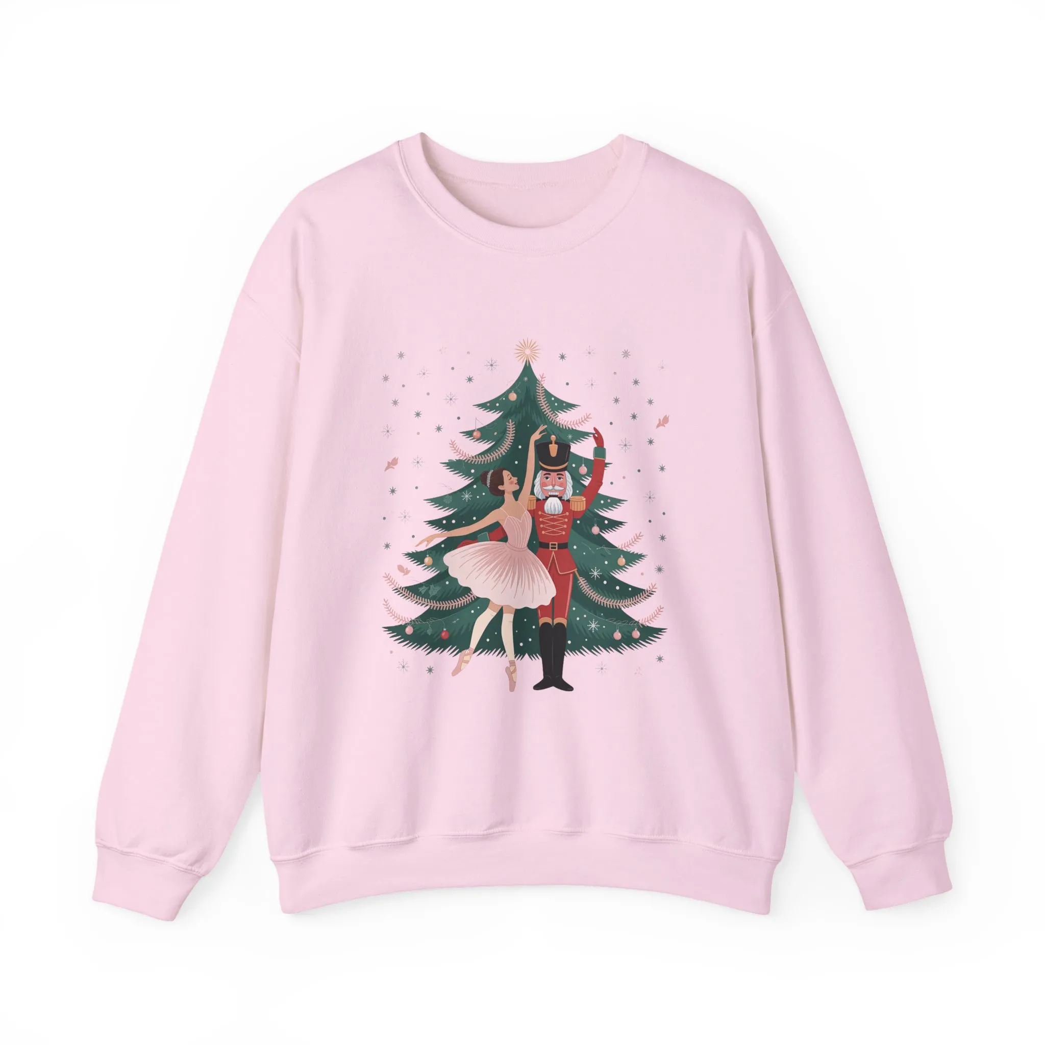 Nutcracker Ballerina Women's Sweatshirt, Cozy Christmas Sweater, Family Match Holiday Outfit for Mom - Image 19