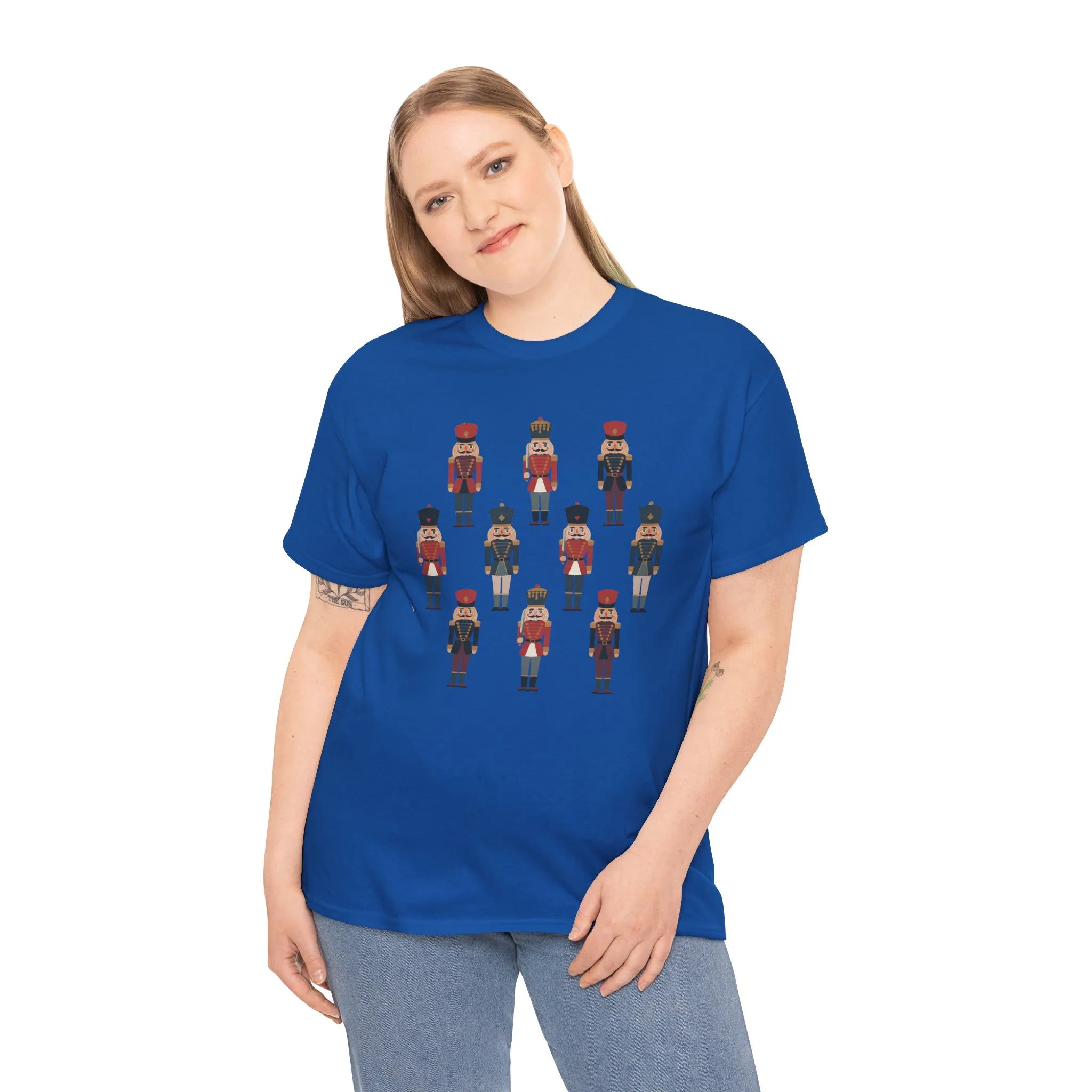 Nutcracker Soldiers Women's Christmas T-Shirt, Classic Holiday Tee, Family - Partner Match Outfit - Image 15